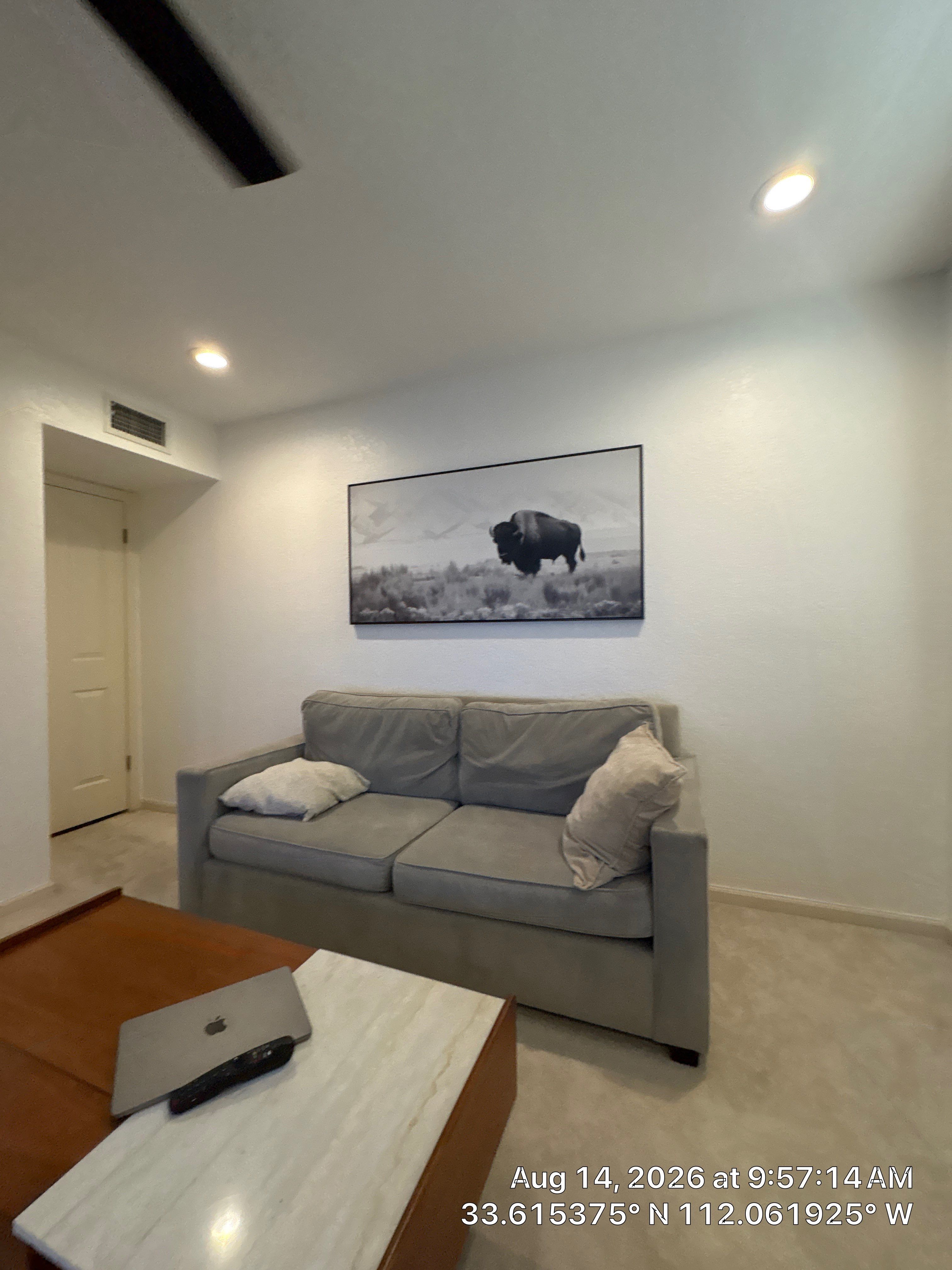 Custom Home Office and Media Wall Installation in Phoenix by CompanyCam Sales Demo