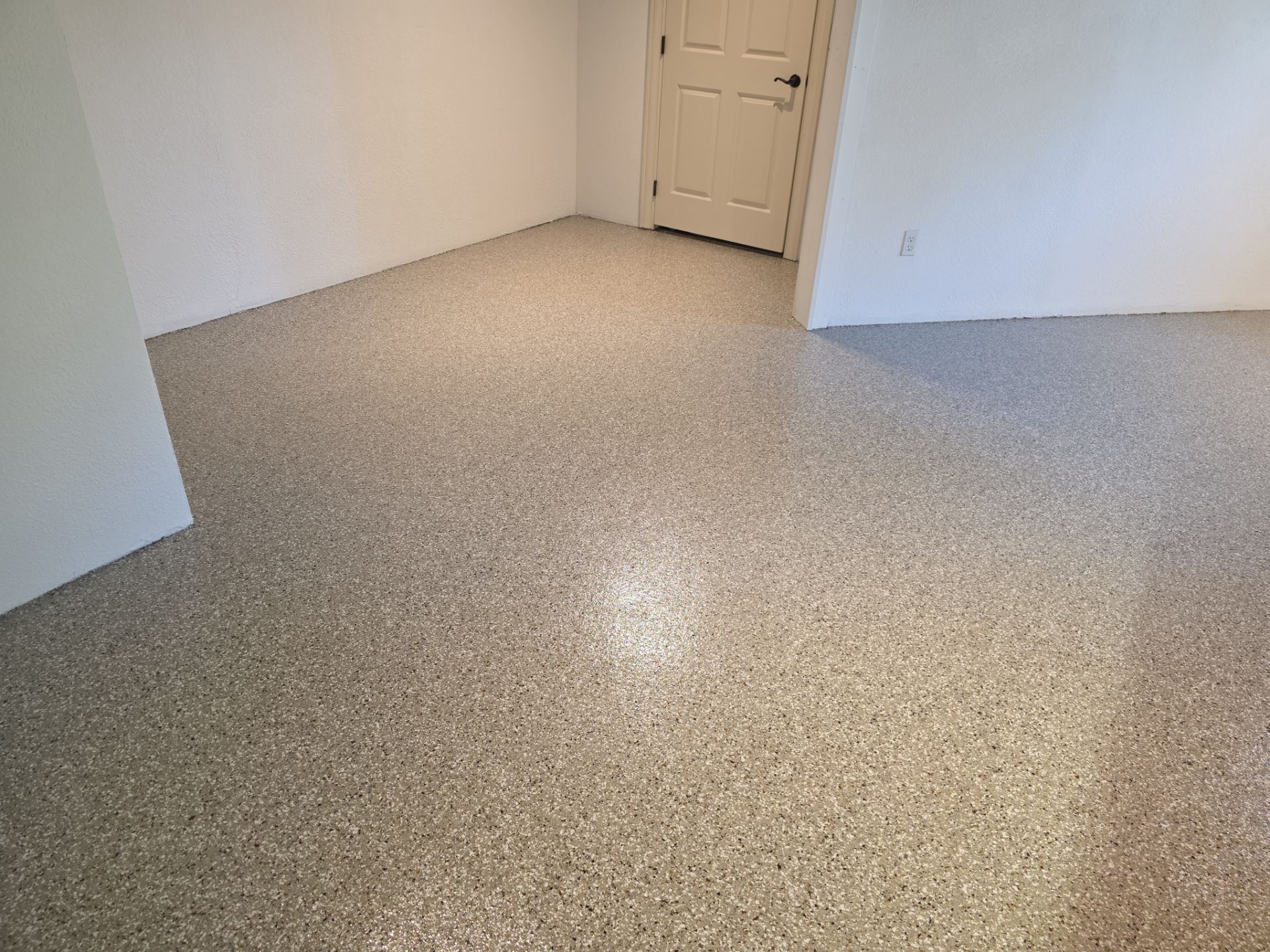 Basement Transformation using Pebble Beach by Croc Coatings, LLC