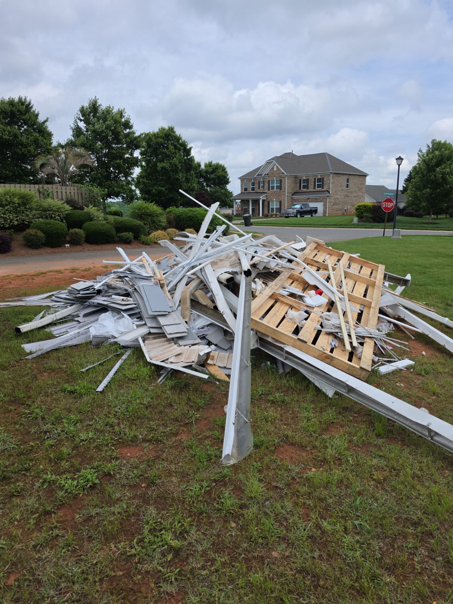 Job site clean up in Rock Hill by Badger Hauling