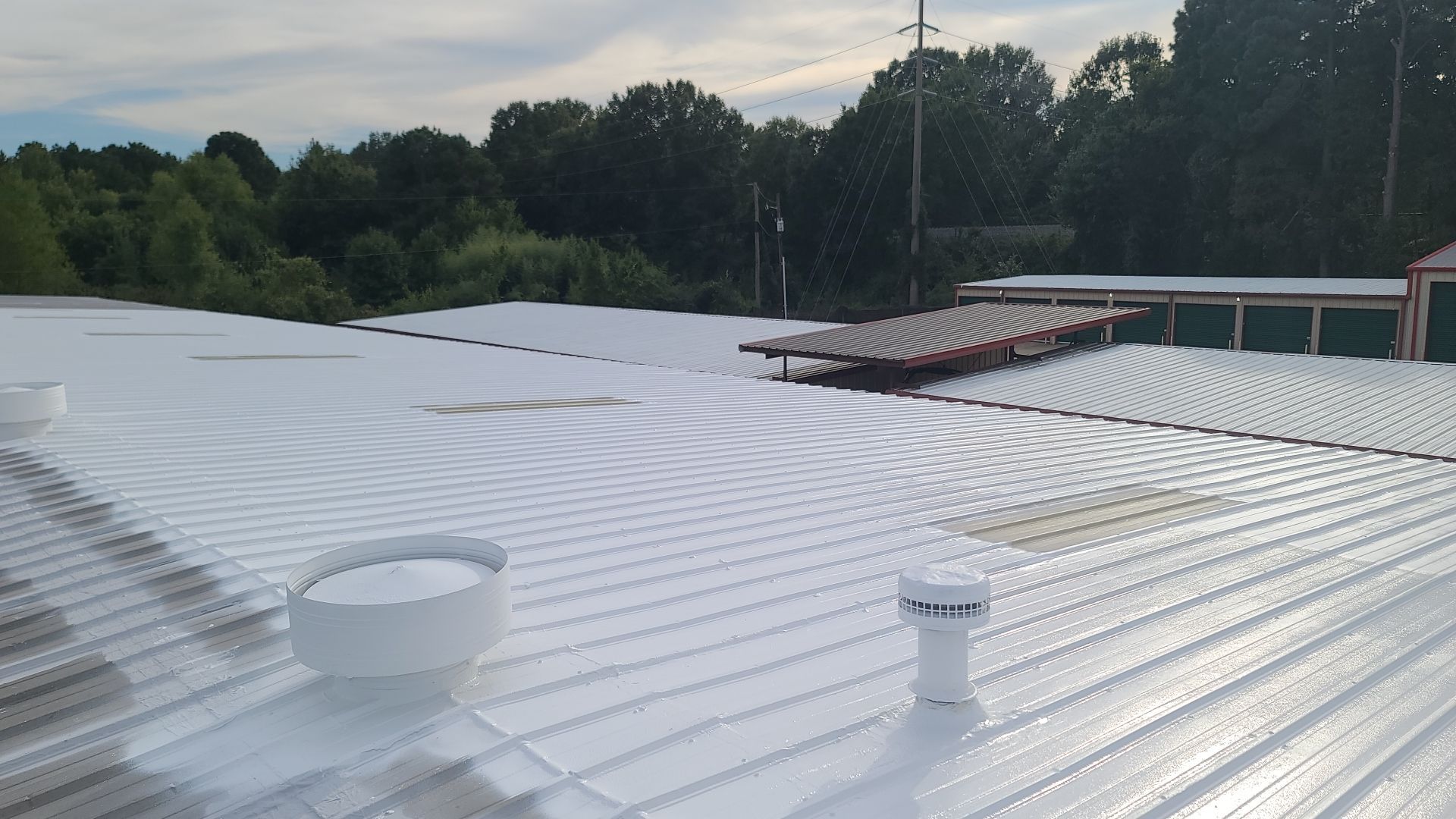 Commercial Metal Restoration System using Aldocoat Coatings by Hostetler Roofing
