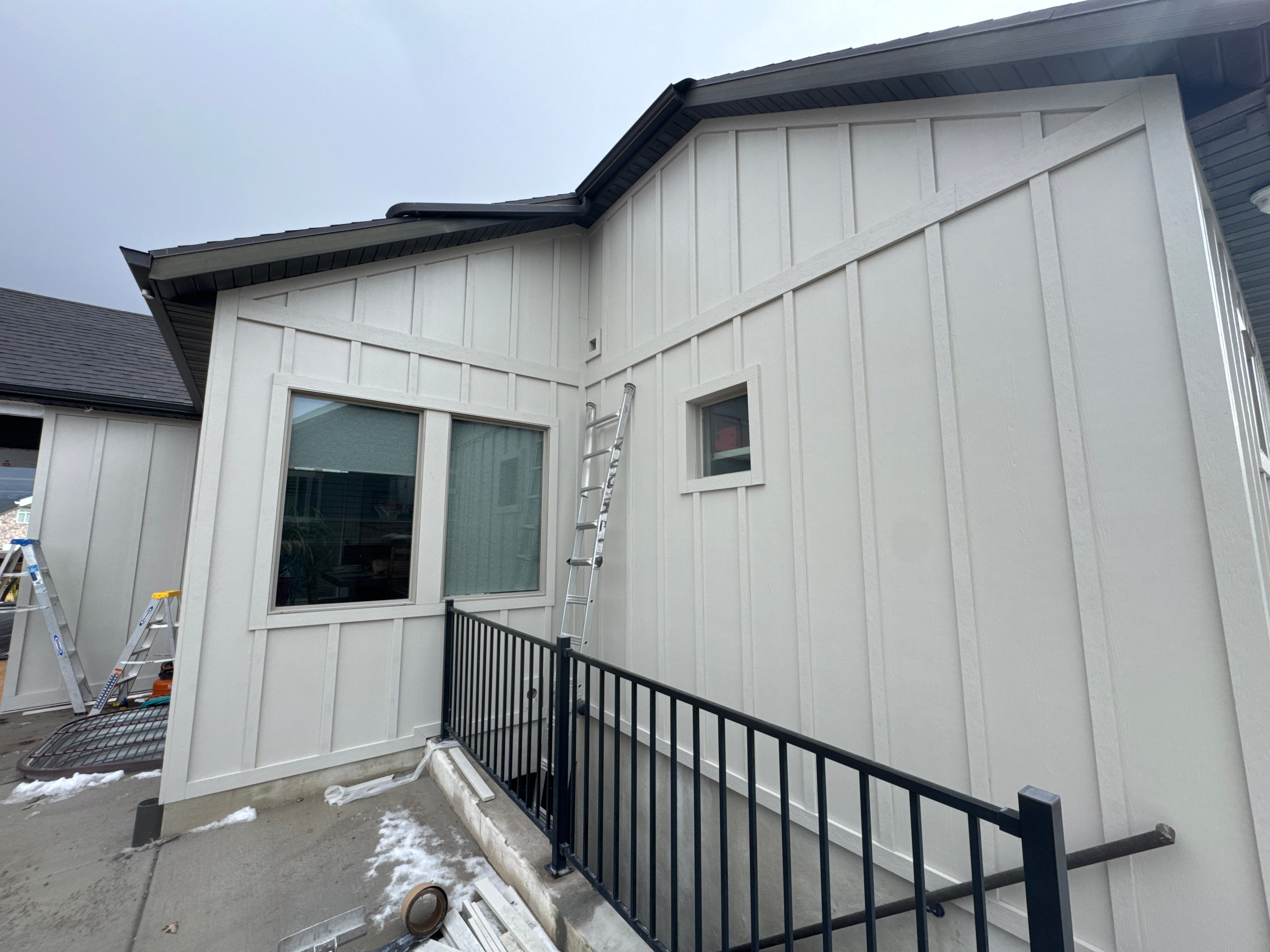 South Jordan | Massive Board & Batten Upgrade | Cobble Stone & Dark Bronze by Ideal Siding Utah