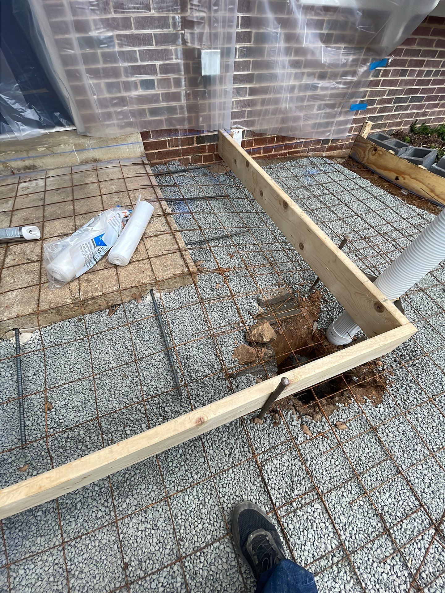 New walkway with stairs and a new front porch by Fairfax Contractors, LLC