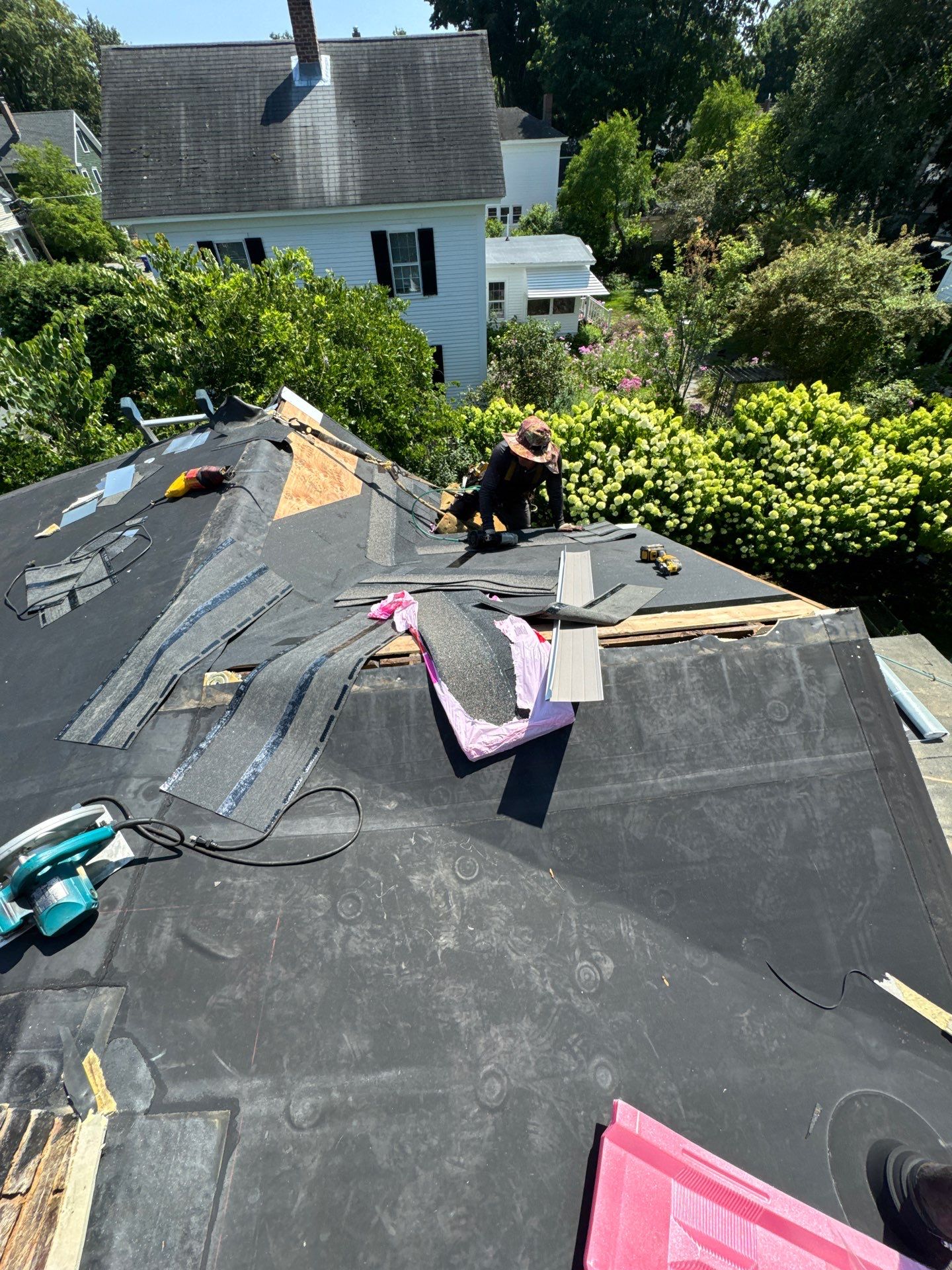 Full Roof Replacement + Custom Gutter Install | Onyx Black Finish by Mighty Dog Roofing of Greater Middlesex County
