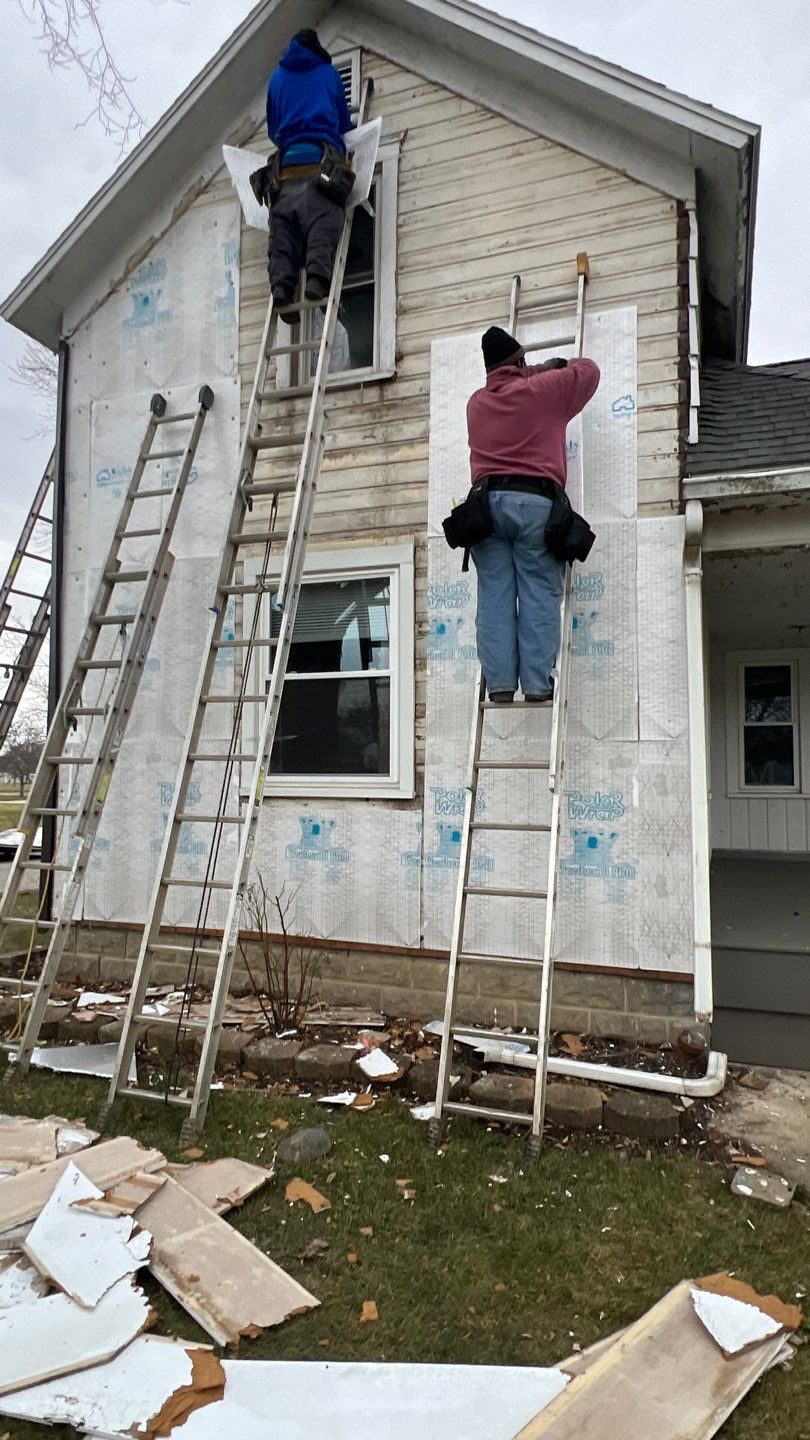 Residential fascia replacement using Exterior Portfolio 4.5 DL - Peppercorn by Nitro Roofing and Construction