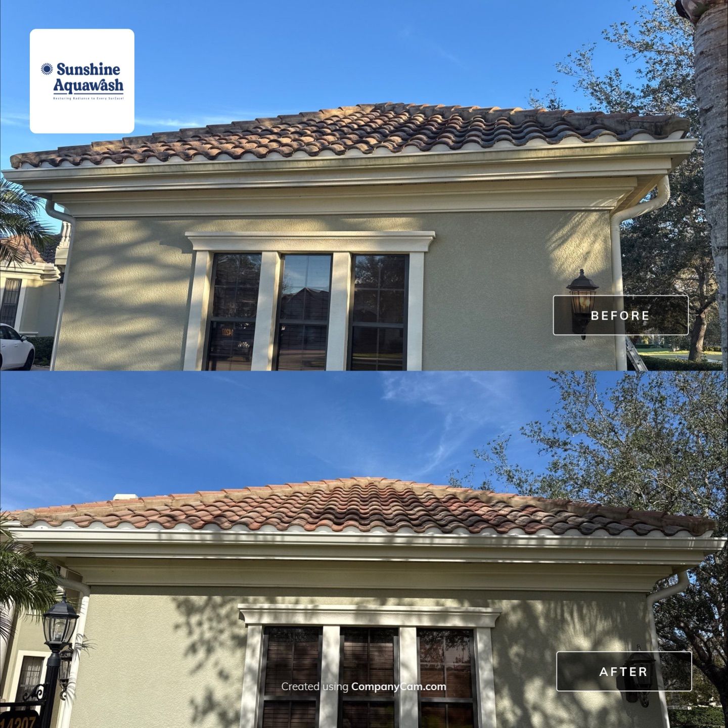 Roof Cleaning & Pool Deck Cleaning! Winding River, Bradenton, FL by Sunshine AquaWash