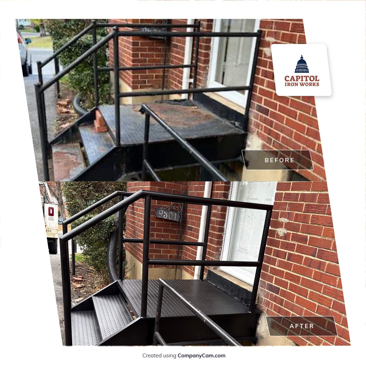 Structural Iron Staircase Replacement – Lanham, MD by Capitol Iron Works
