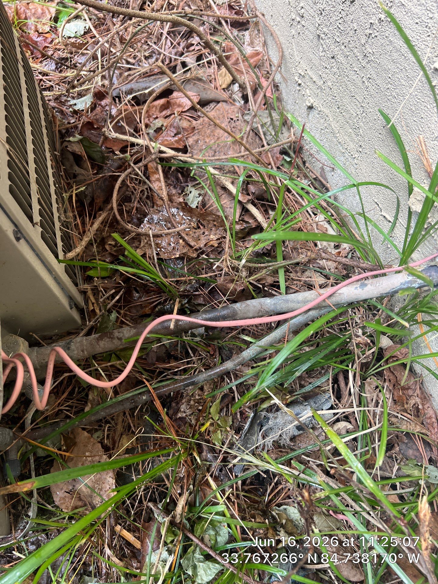 Outdoor HVAC Unit Electrical and Refrigerant Line Integration in Douglasville by Veasey Mechanical Services