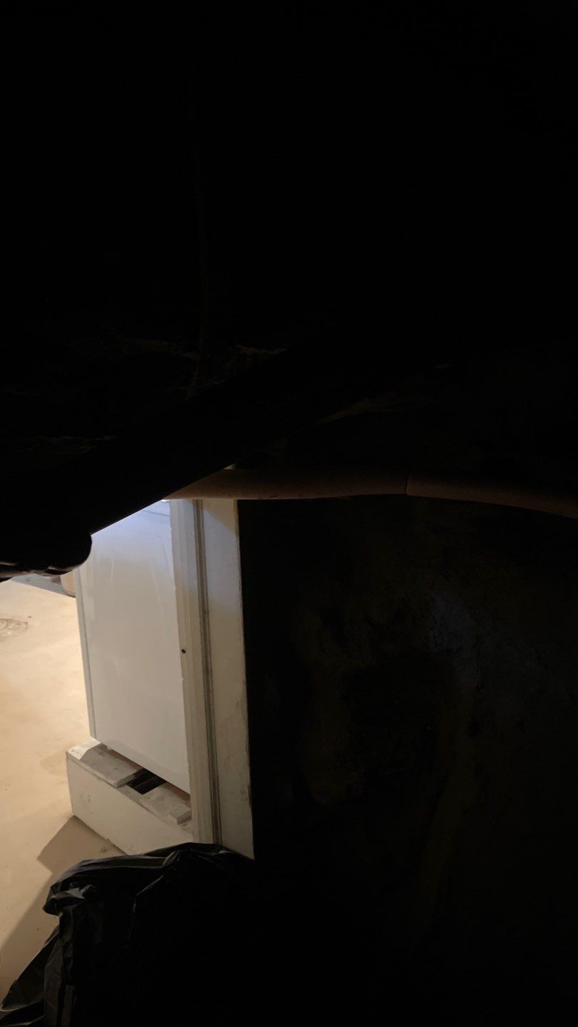 Parge Coating Drew's Stone Foundation by Waterproofing Northeast