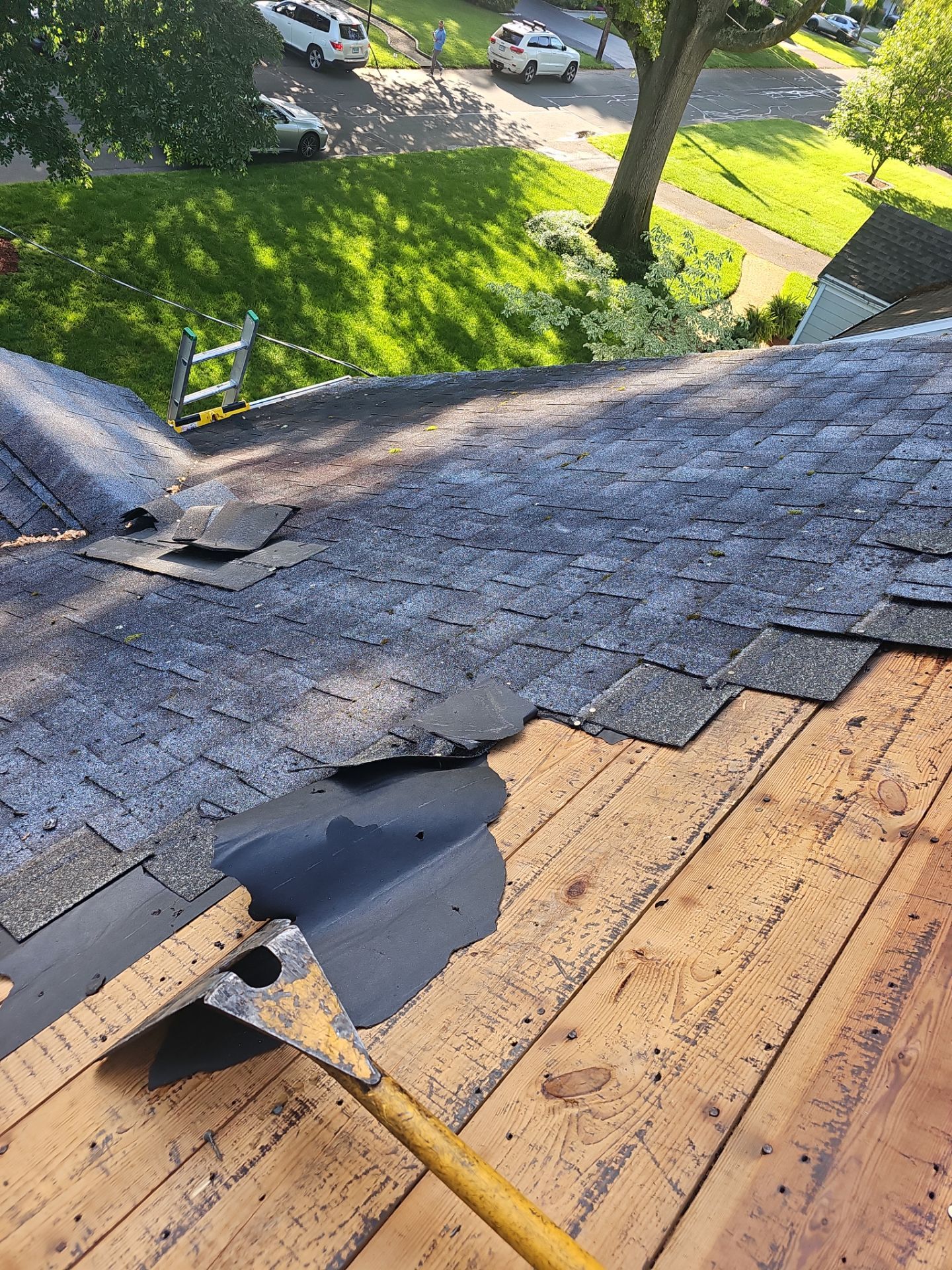 Residential Roofing Installation using Tamko Titan XT - Old English Pewter by A Plus Exterior