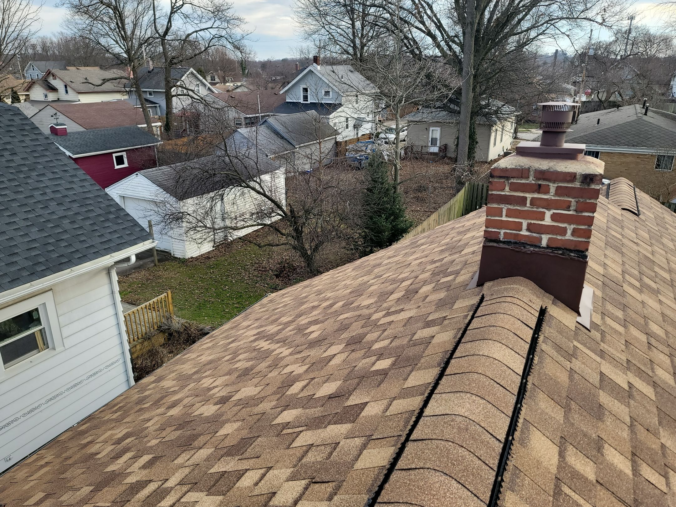 Atlas Pinnacle, Color: Morning Harvest, Drip Edge: Royal Brown by Eagle Eye Roofing