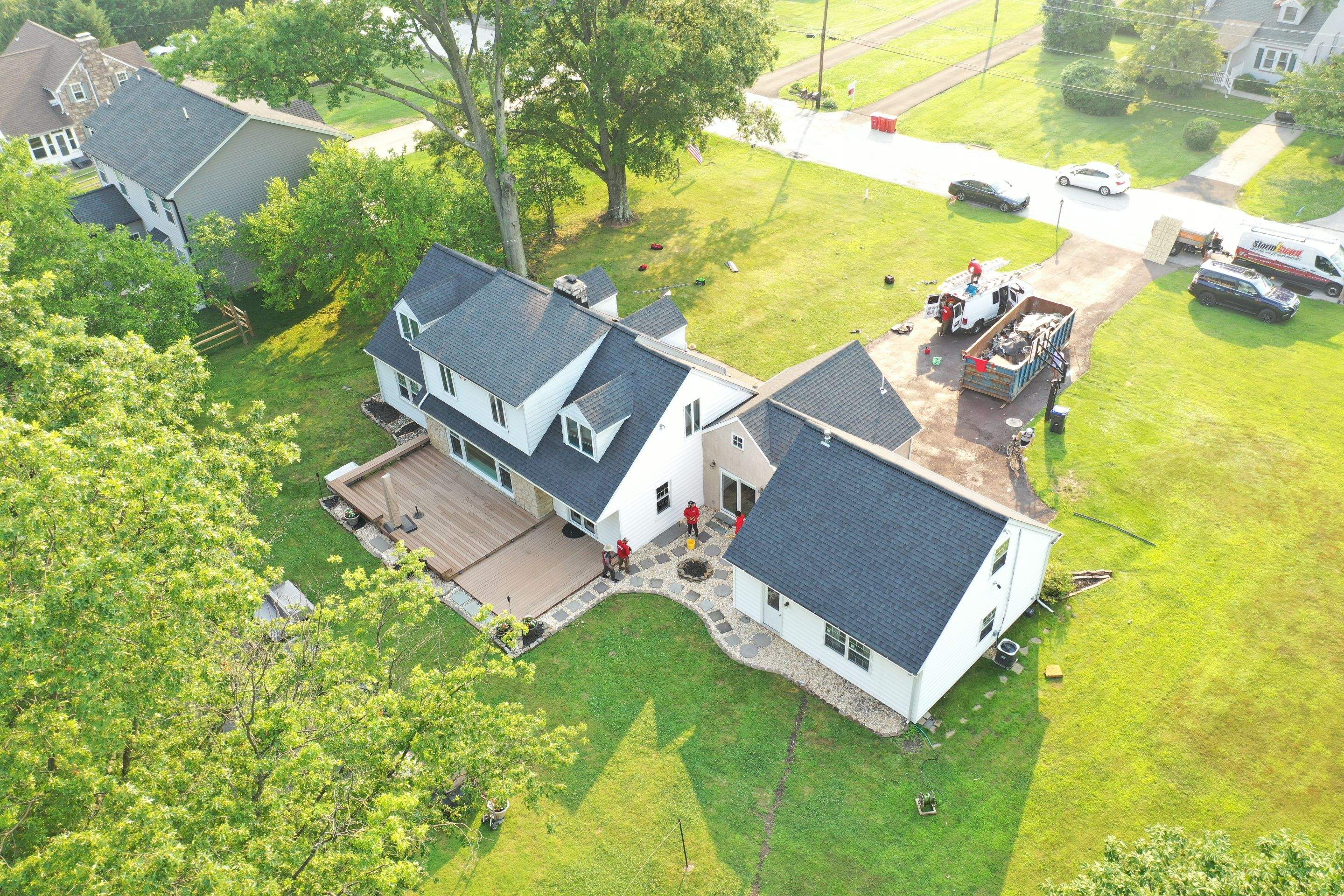 Roofing Installation using CertainTeed Landmark - Moire Black by Storm Guard of Ches-Mont PA
