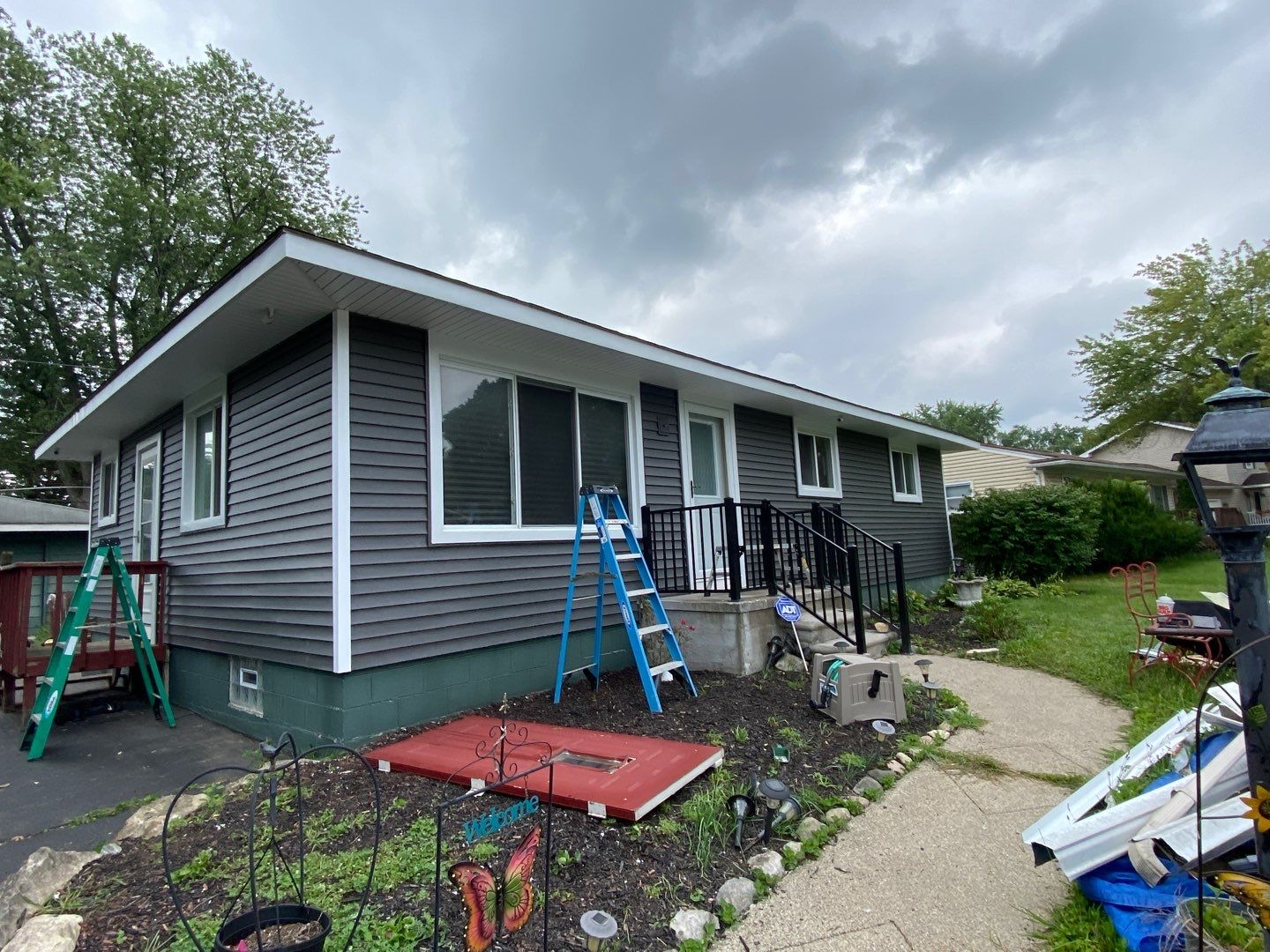Siding Replacement using Smokey Grey by 180 Contractors
