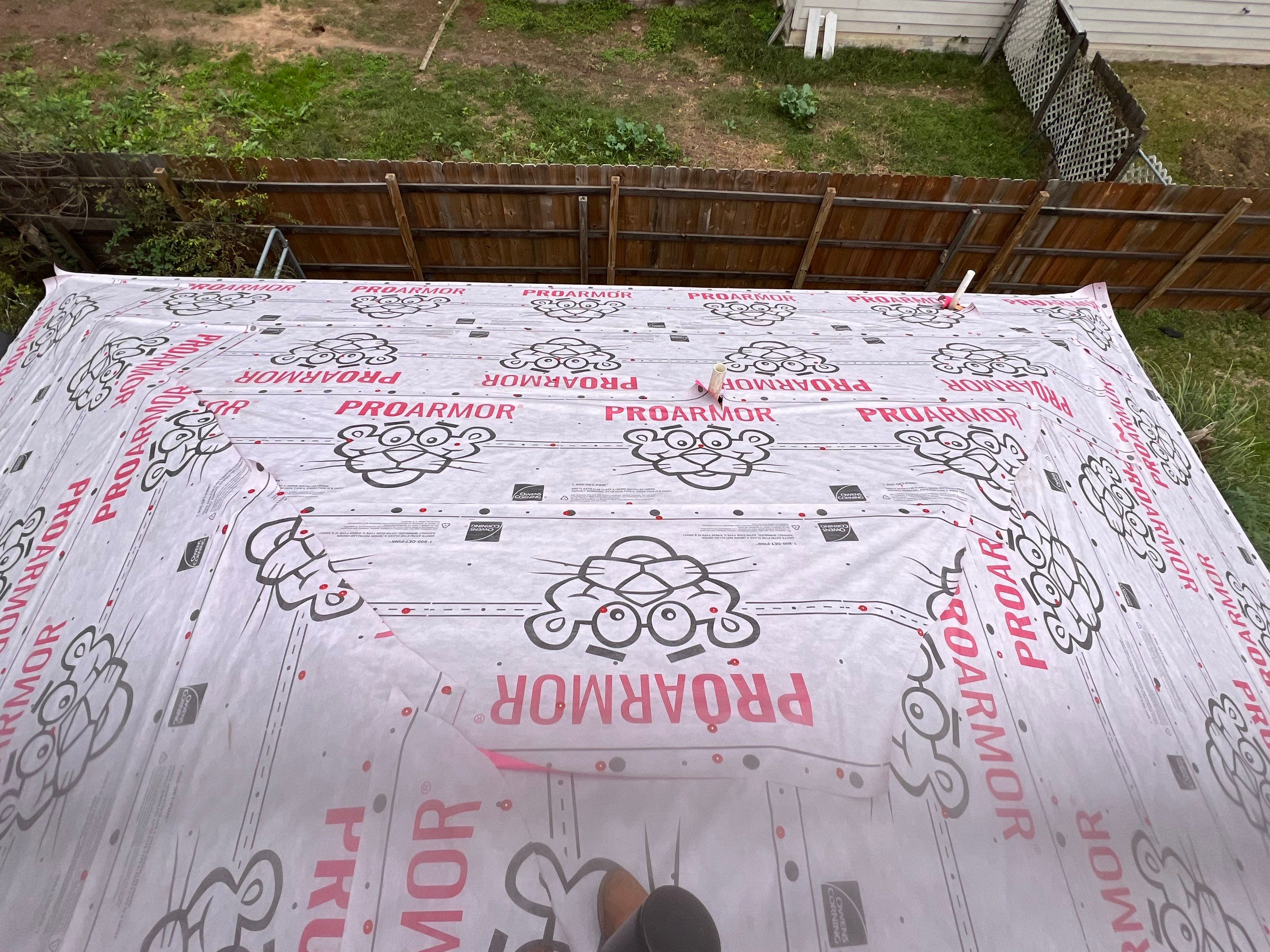 Residential Roofing Installation using Owen's Corning Duration (Lifetime) Shingles by Roof Repair Company