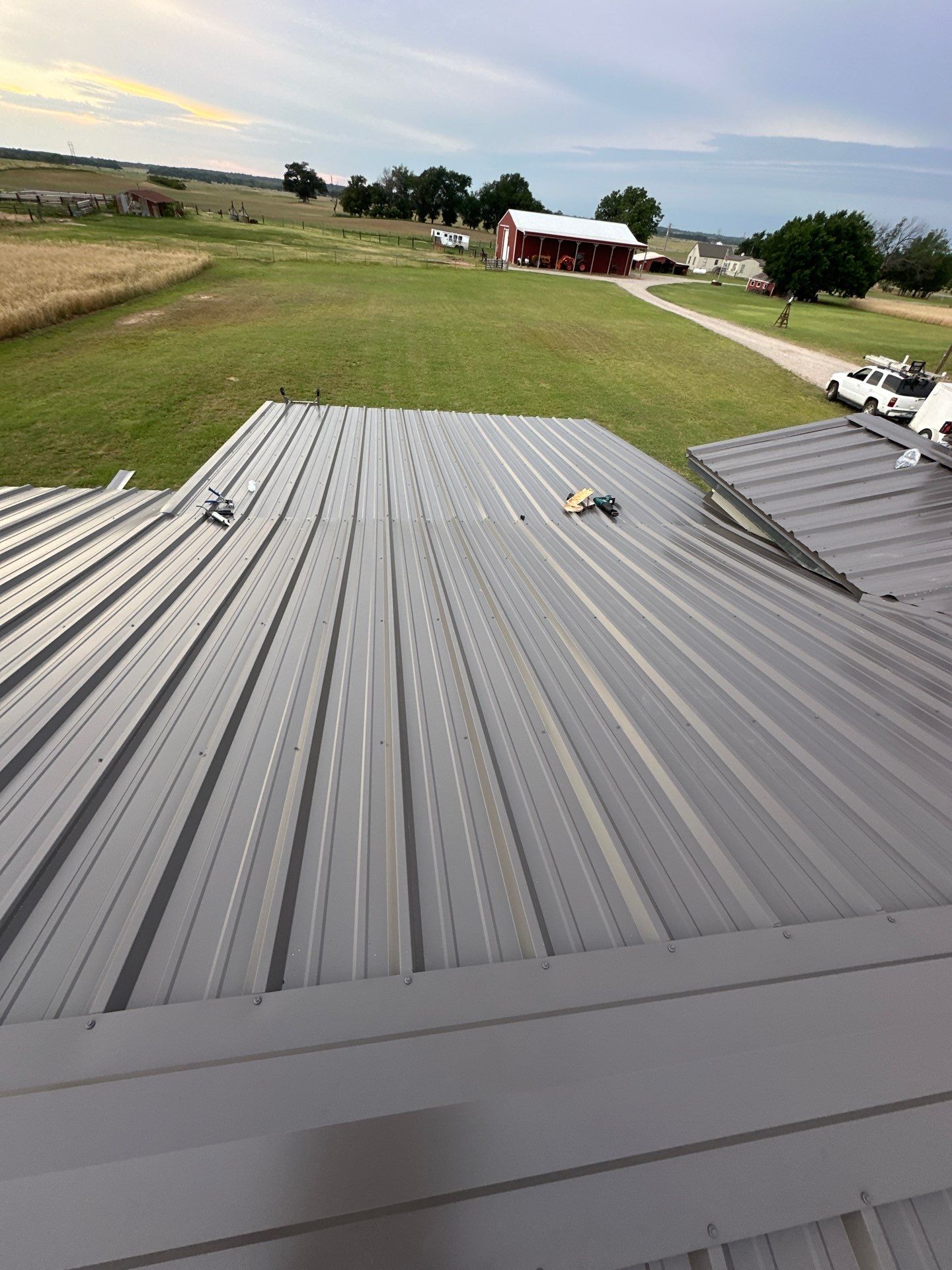 Metal Roofing using R-Panel Metal by Castillo Roofing