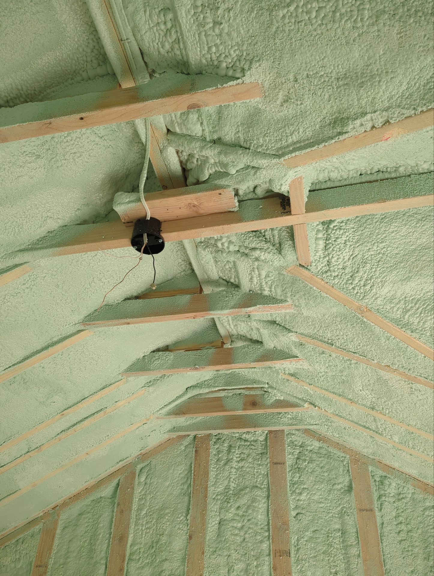 Exterior Walls using Closed Cell Spray Foam by NYS Foam & Energy