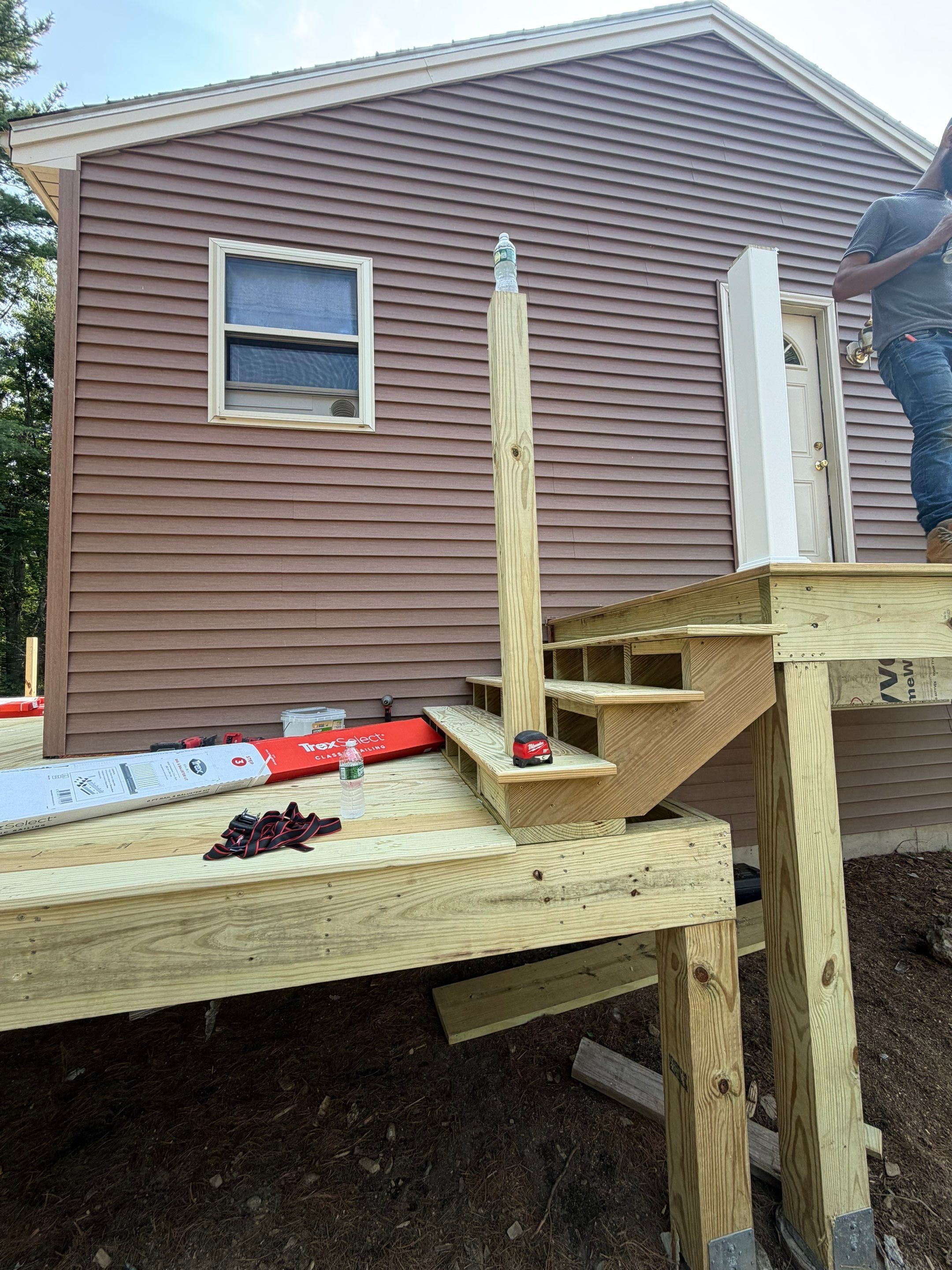 Custom Pressure-Treated Deck and Accessible Ramp Installation in York by Sensible Home Solutions