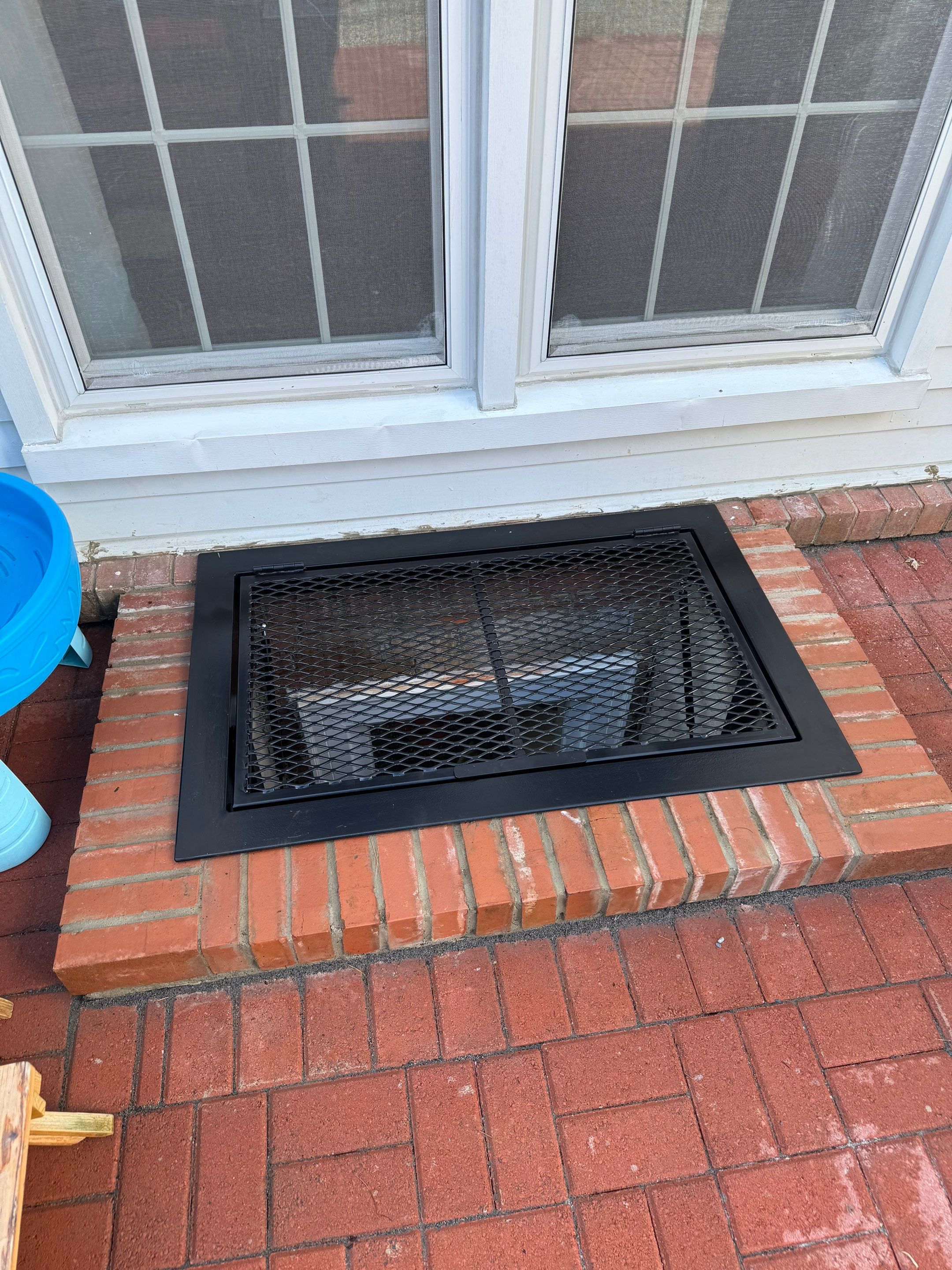 Custom Iron Window Well Cover with Lift System – Residential – Montgomery Village, MD by Capitol Iron Works