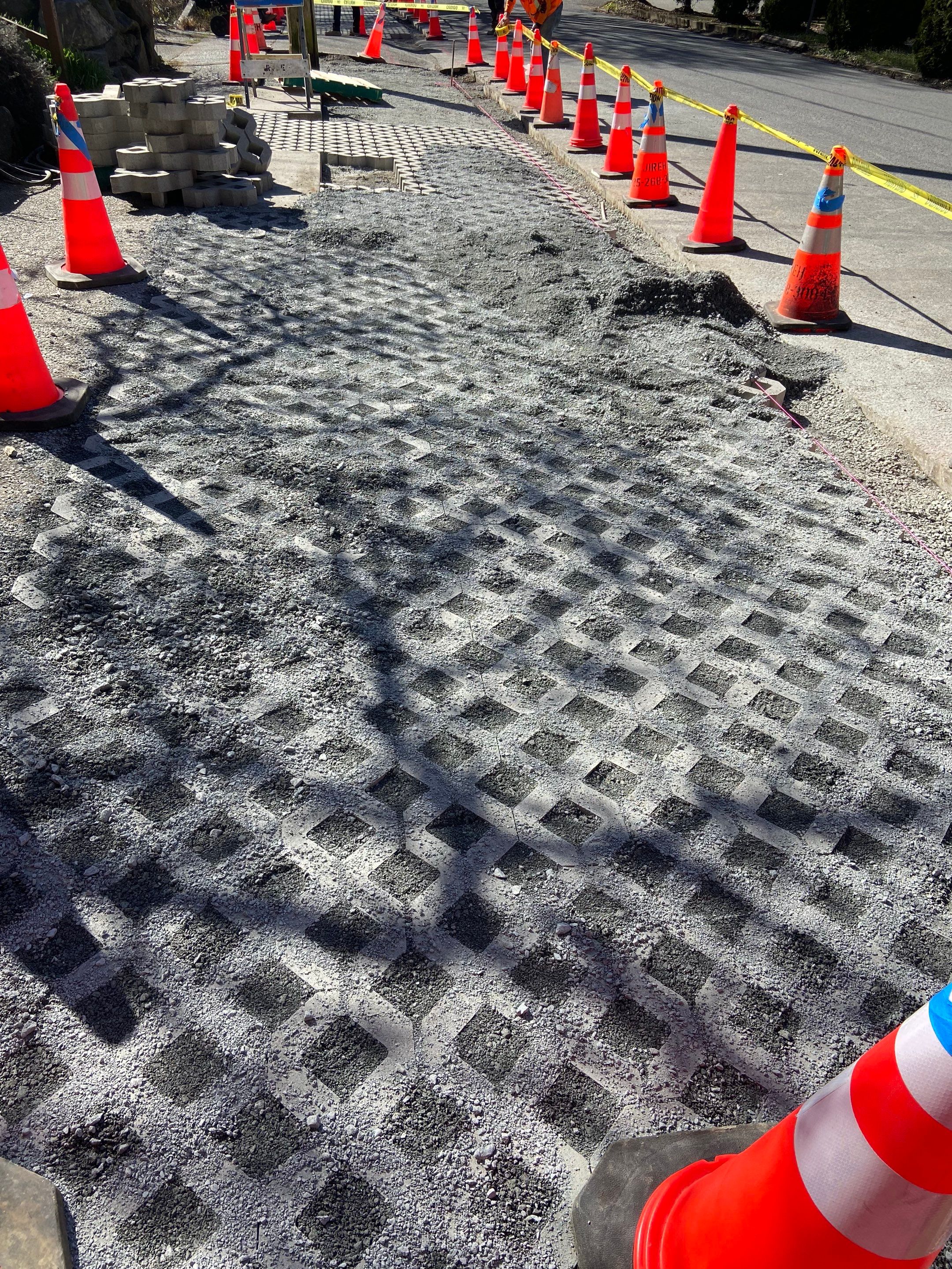 Russell | Turfstone Pavers Driveway  by Jireh Asphalt & Concrete Inc 