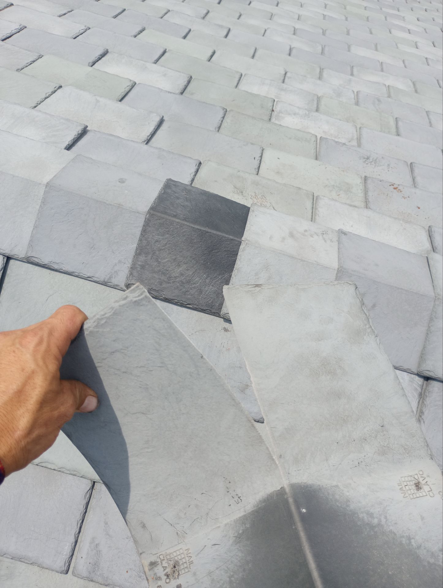 Roof Repair using Eco Star Slate tile by The B.A.R Roofing