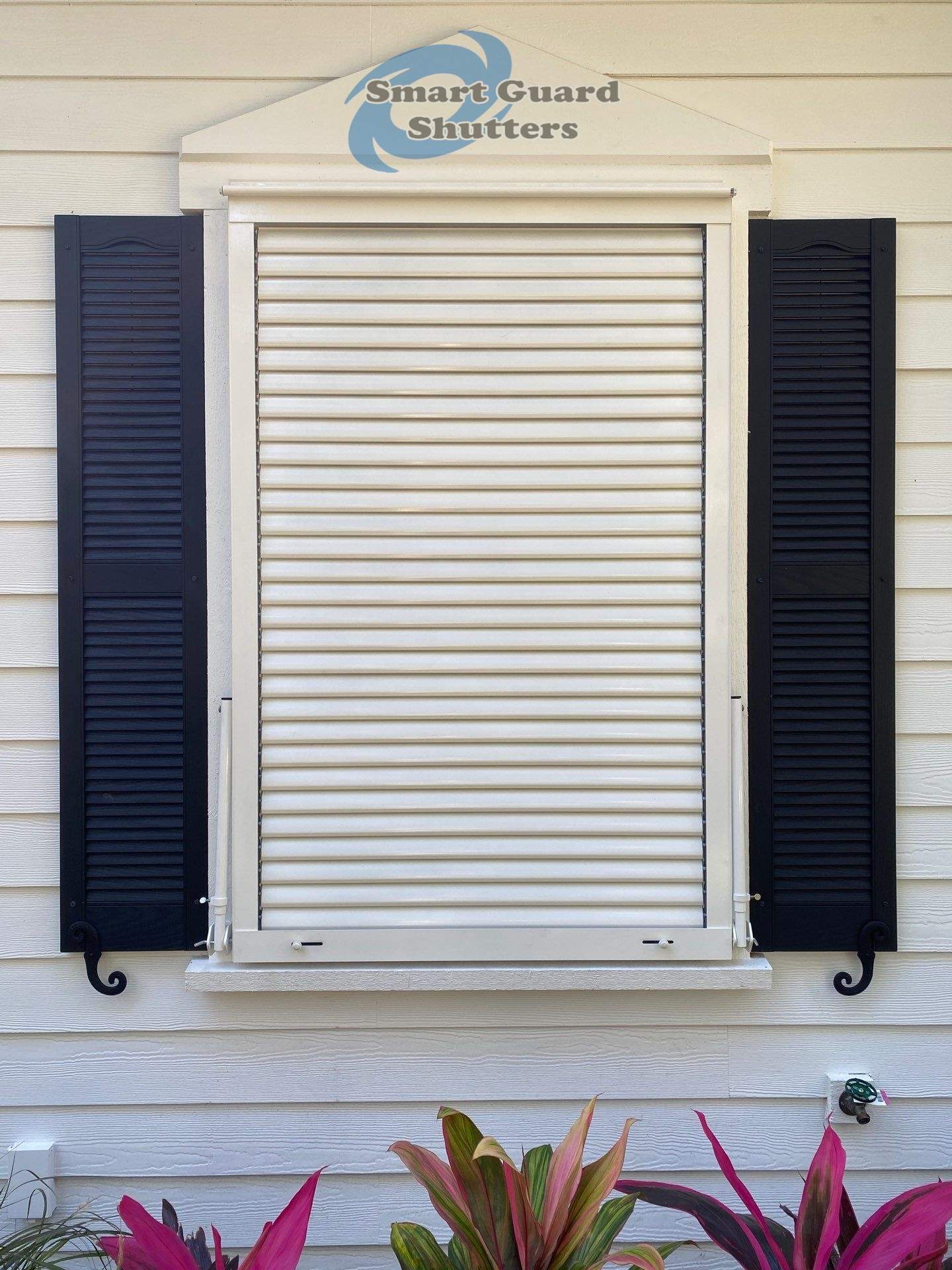 Impact Bahamas in Signal White by Smart Guard Shutters
