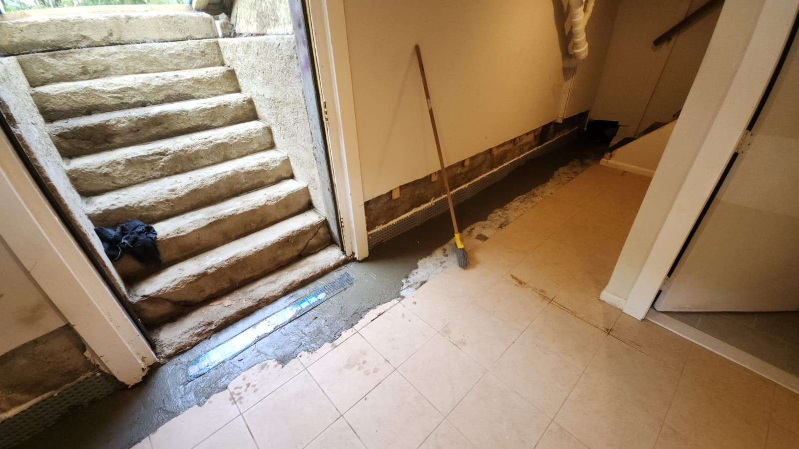 Interior French Drain Newton NJ by Pure Service Pro, LLC 