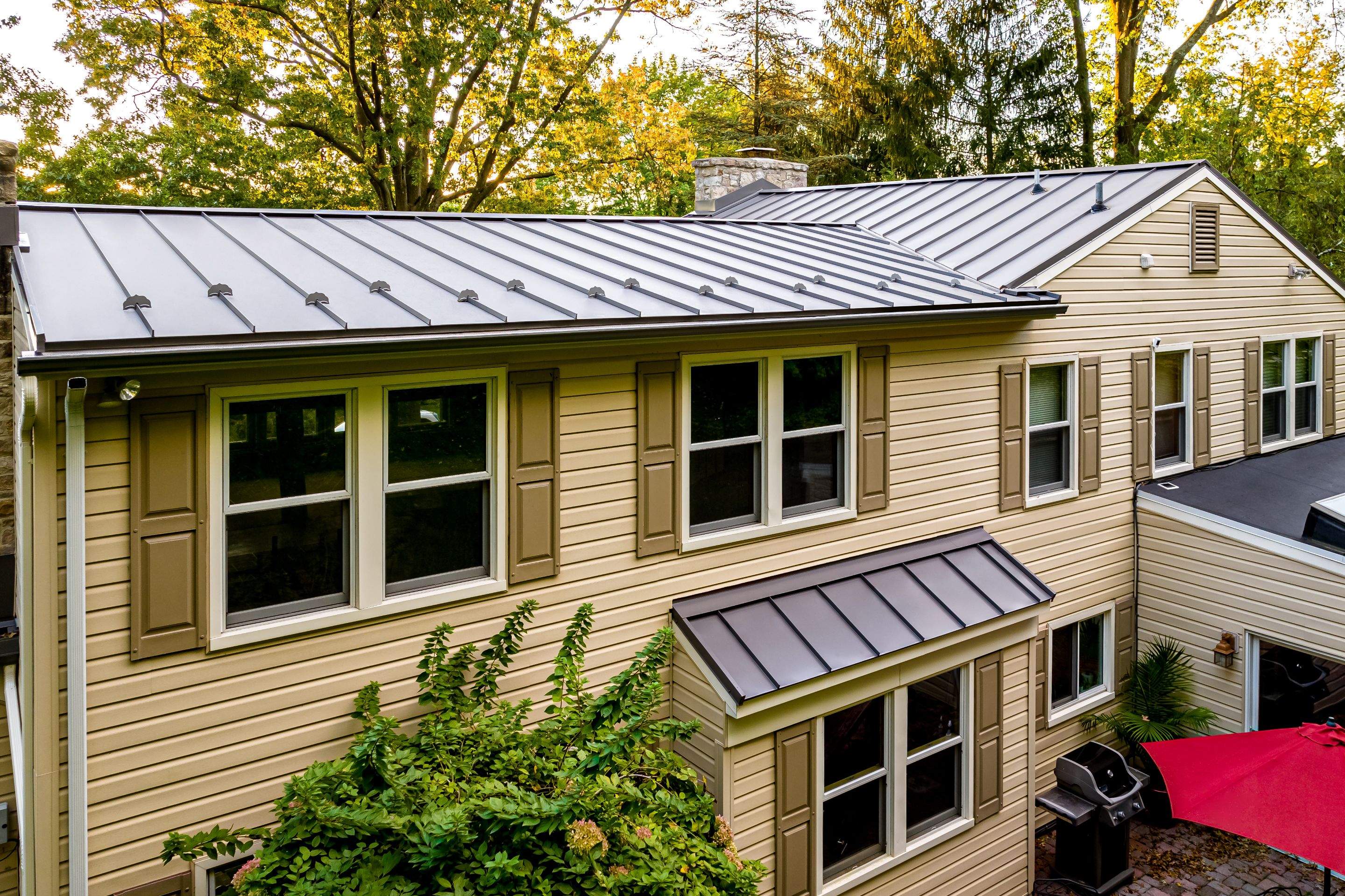 Metal roof-musket gray by Esh Builders