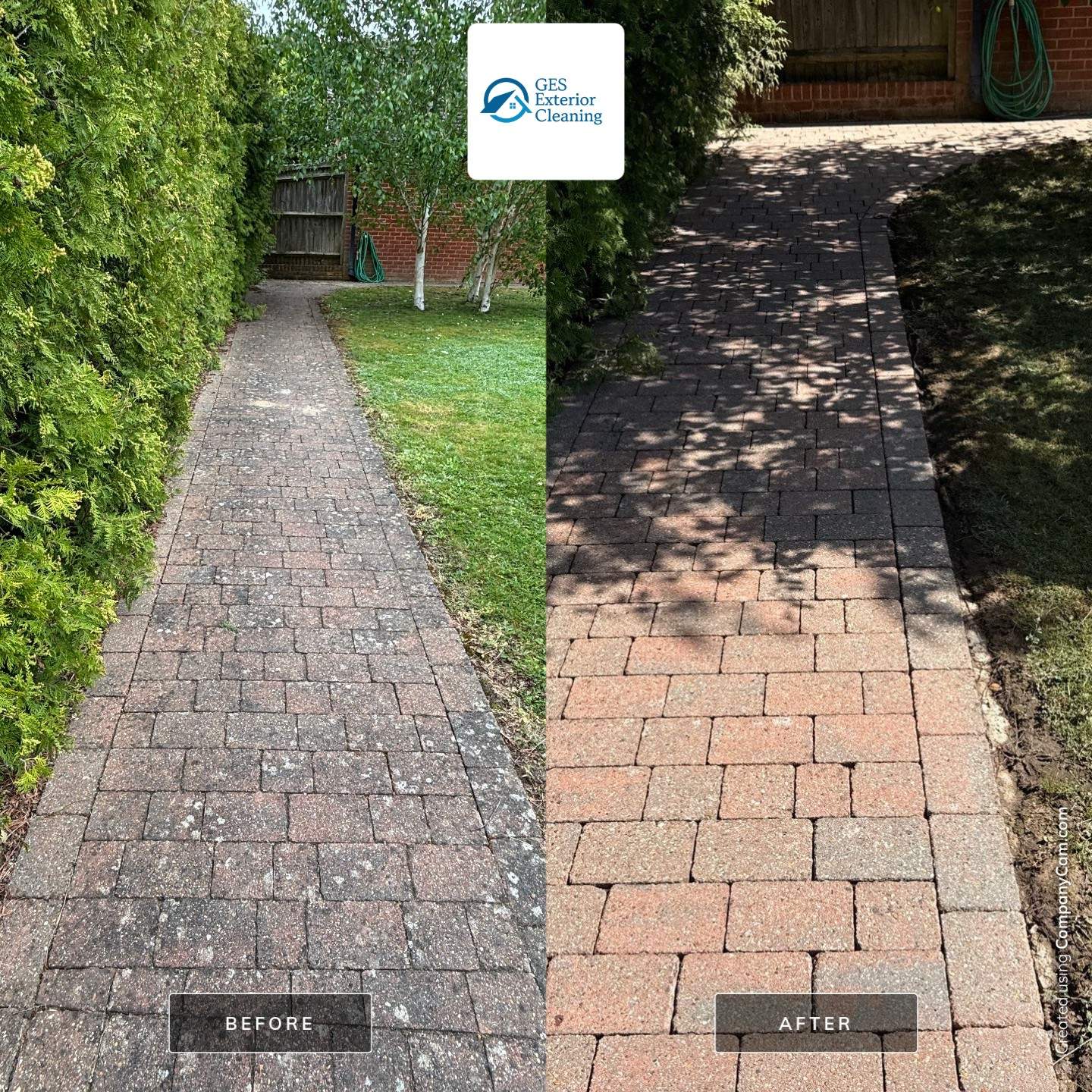 Comprehensive Driveway, Patio and Render Cleaning in Guildford Surrey by Ges Exterior Cleaning ltd