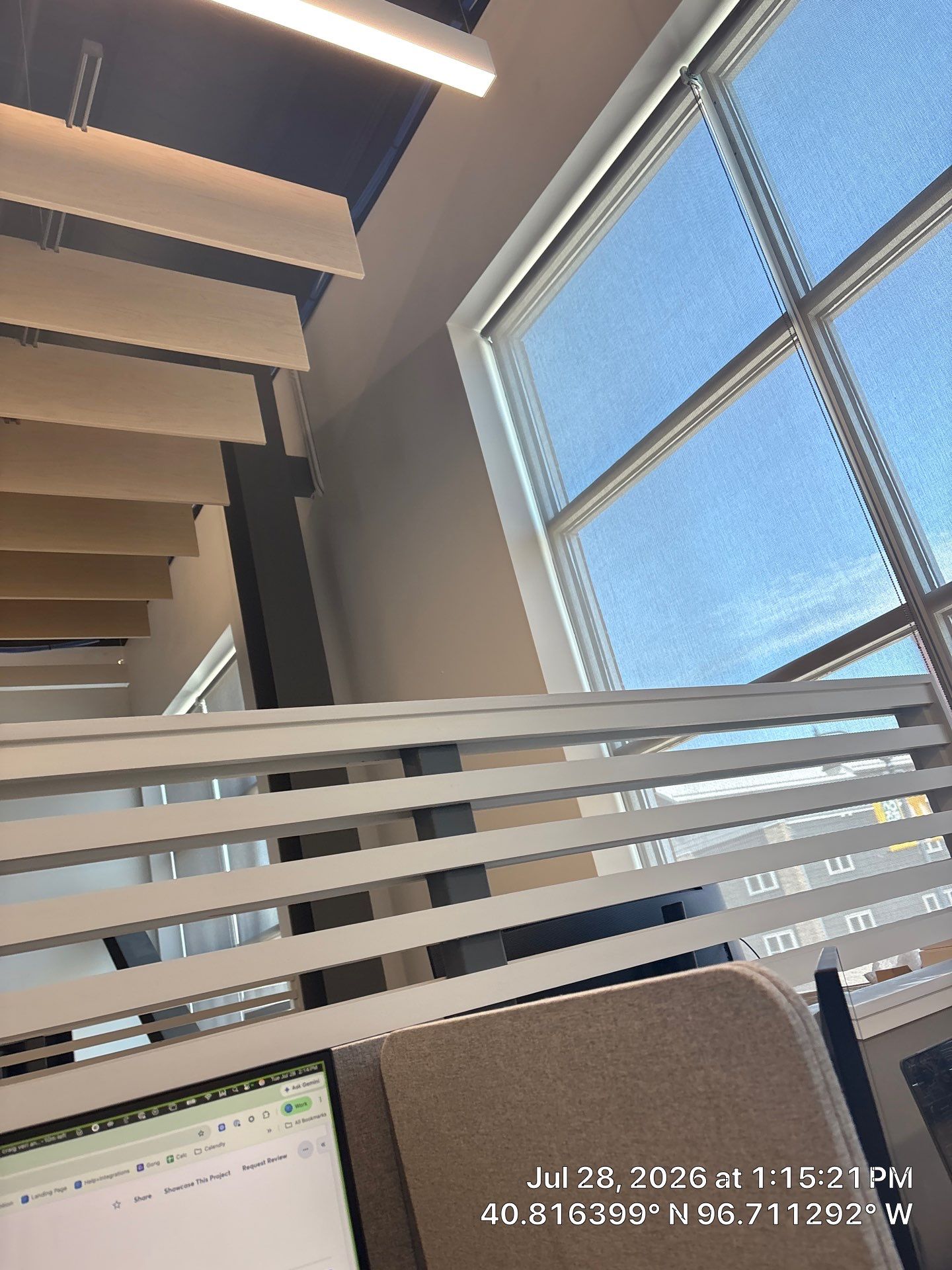Modern Office Workspace Configuration and Furniture Setup in Lincoln by CompanyCam Sales Demo