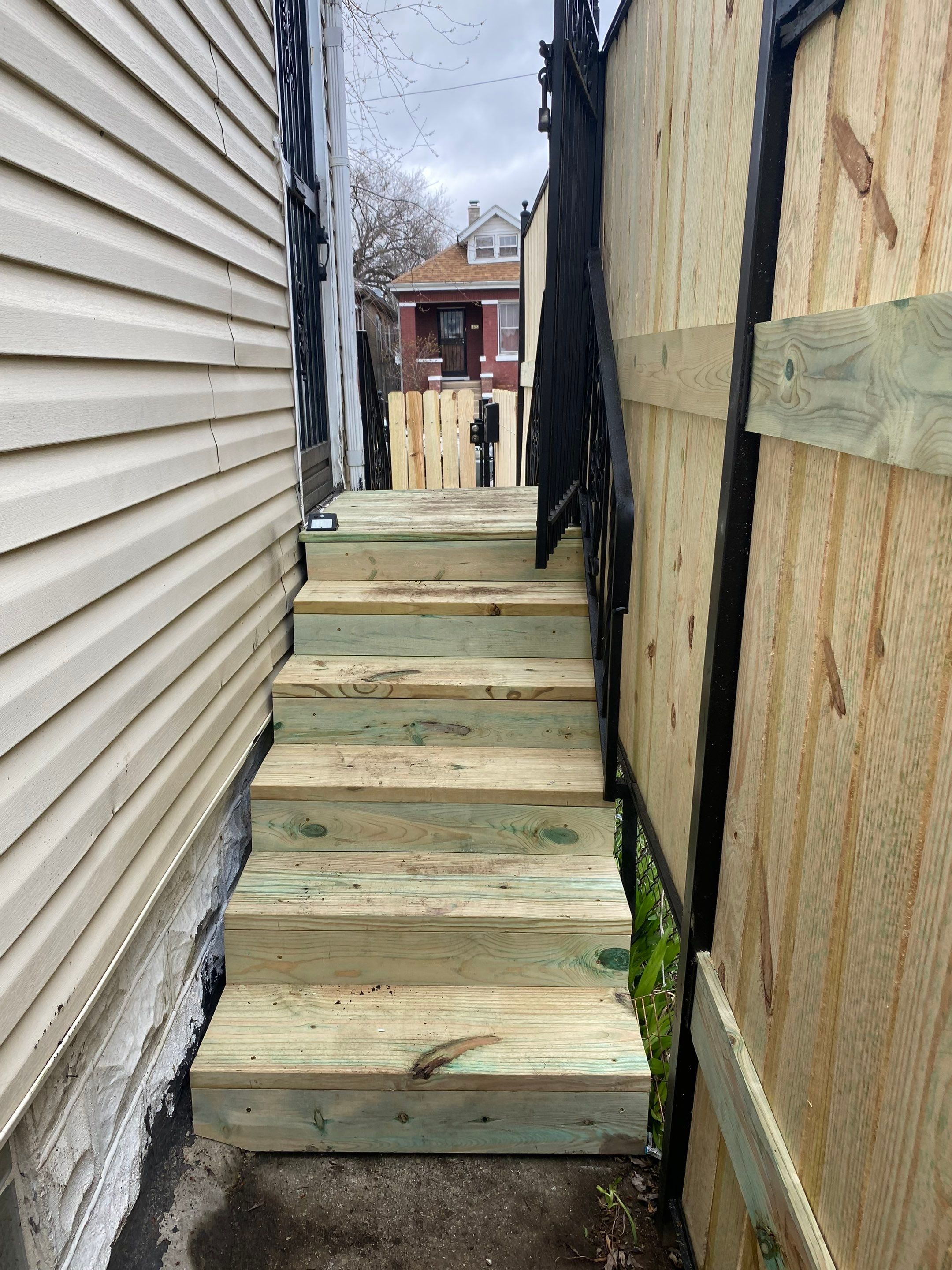 Fence Installation using pressure treated lumber  by INQUSE GENERAL CONTRACTOR