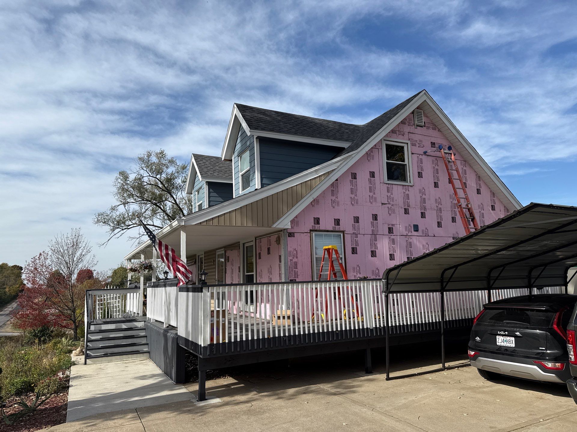Out with the Old , in with the Blue  by EEC  Windows, Siding & Roofing 