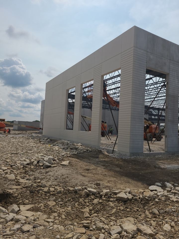 New Construction Precast - Warehouse, Office & Line Striping by Blair Commercial Painting, LLC