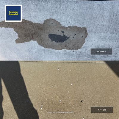 Oil Stain Removal & Concrete Cleaning – The Heights Community, Bradenton, FL