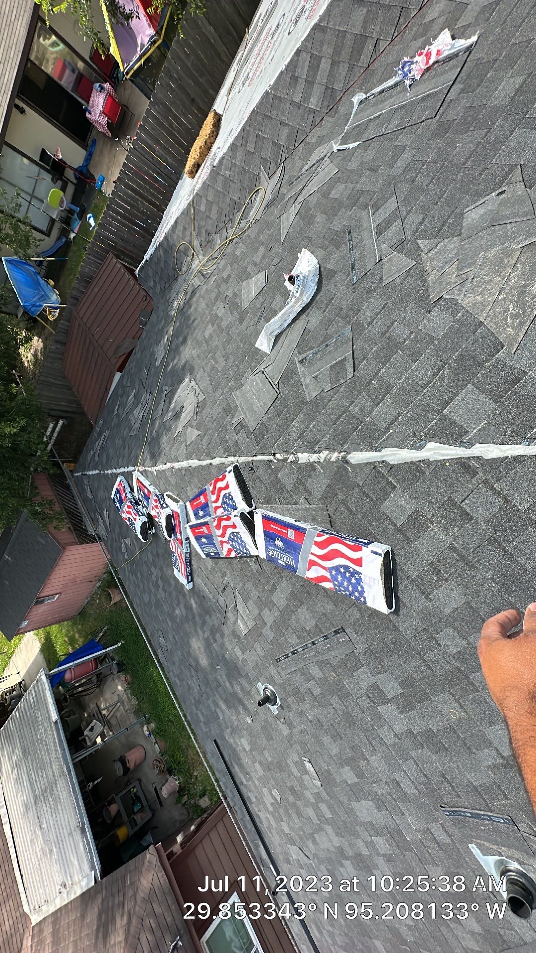 Leaking Roof Replaced with Ridge Vent — Houston, TX by PL Roofing & SB Roofing, LLC.