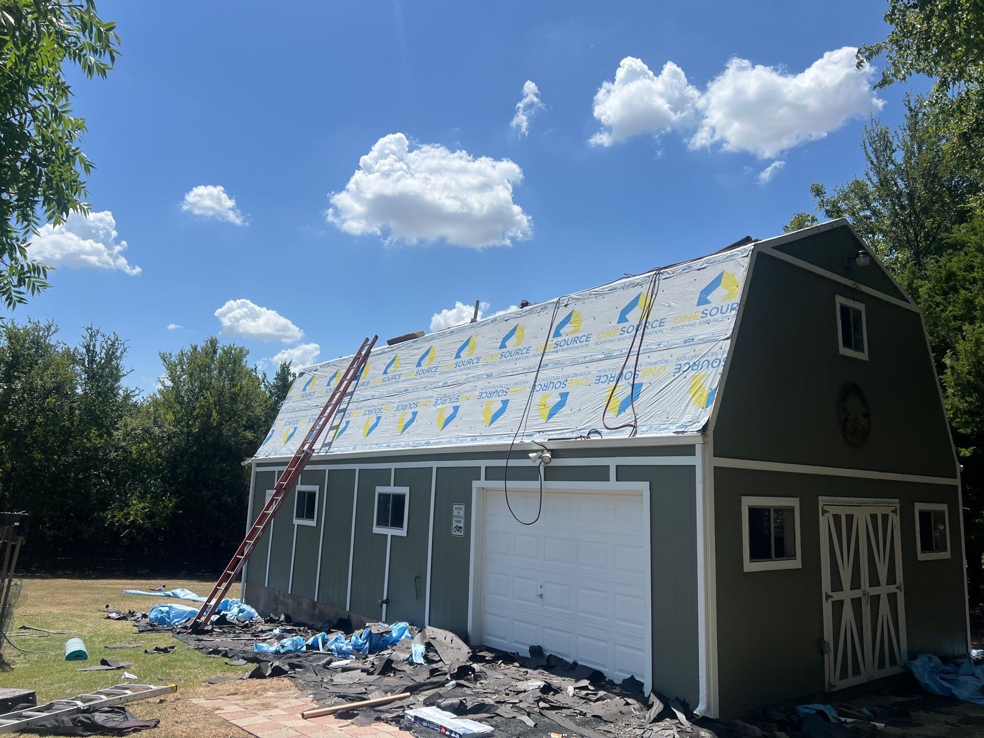 Residential Roofing Installation using GAF Timberline HDZ Weathered Wood by OneSource Roofing and Restoration