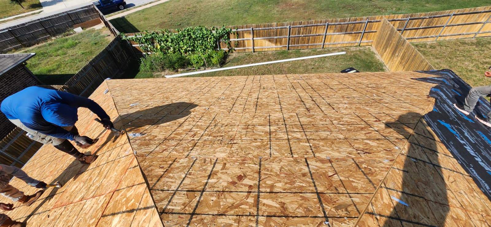 Austin Roofing Replacement with Sheathing Repair and Interior Restoration by Caliber Restoration LLC
