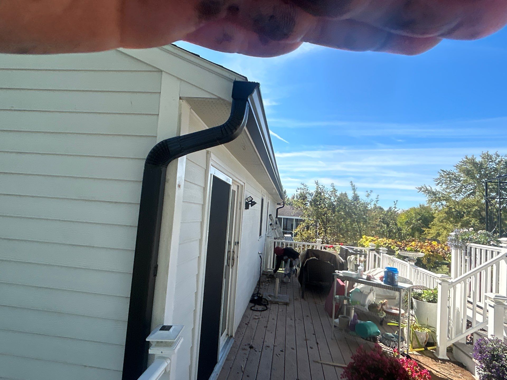 Seamless Black Gutter & Fascia Upgrade | Methuen, MA by Mighty Dog Roofing of Greater Middlesex County