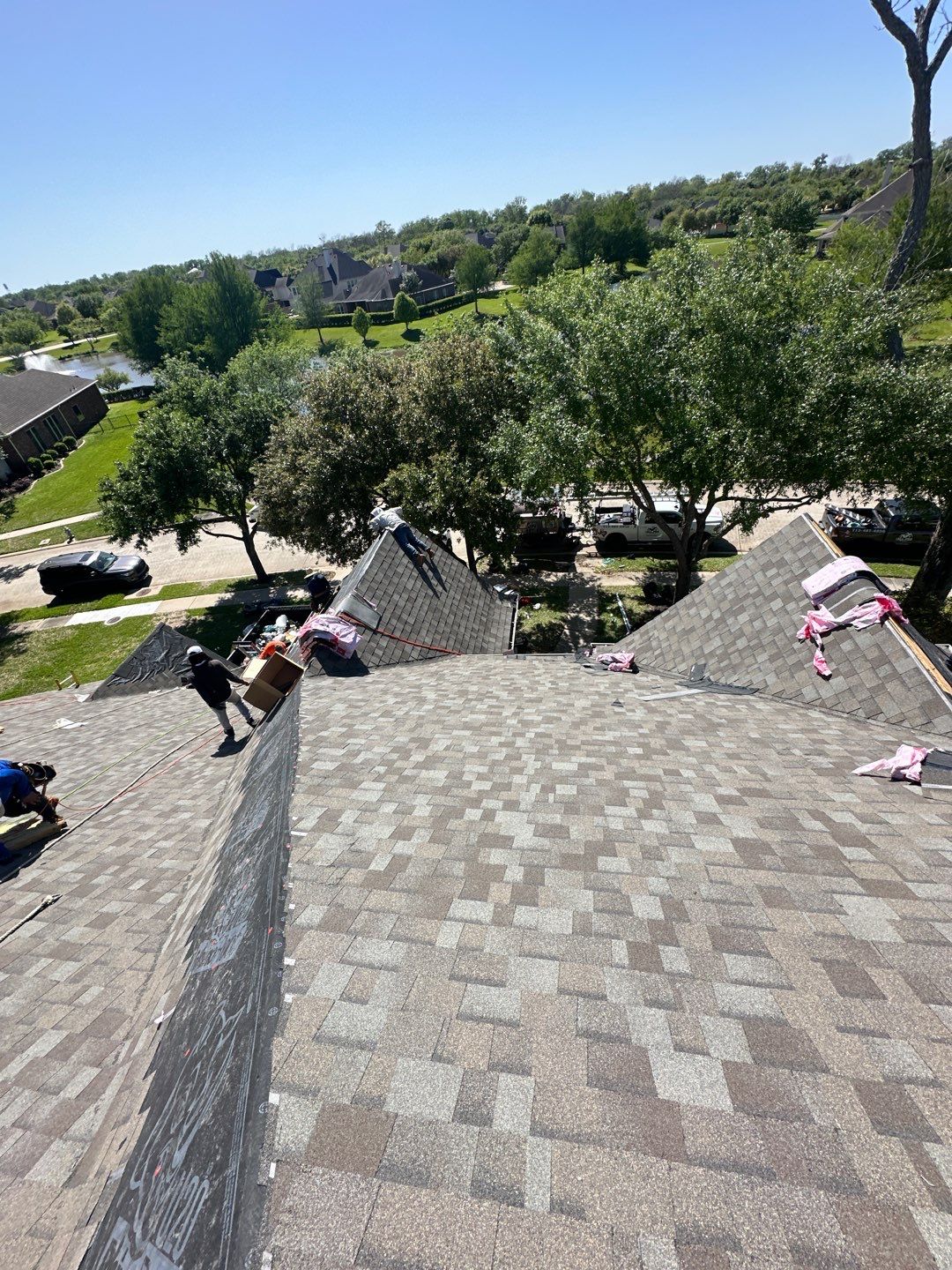 Residential Roofing Installation using Owen's Corning Duration (Lifetime) Shingles by Roof Repair Company