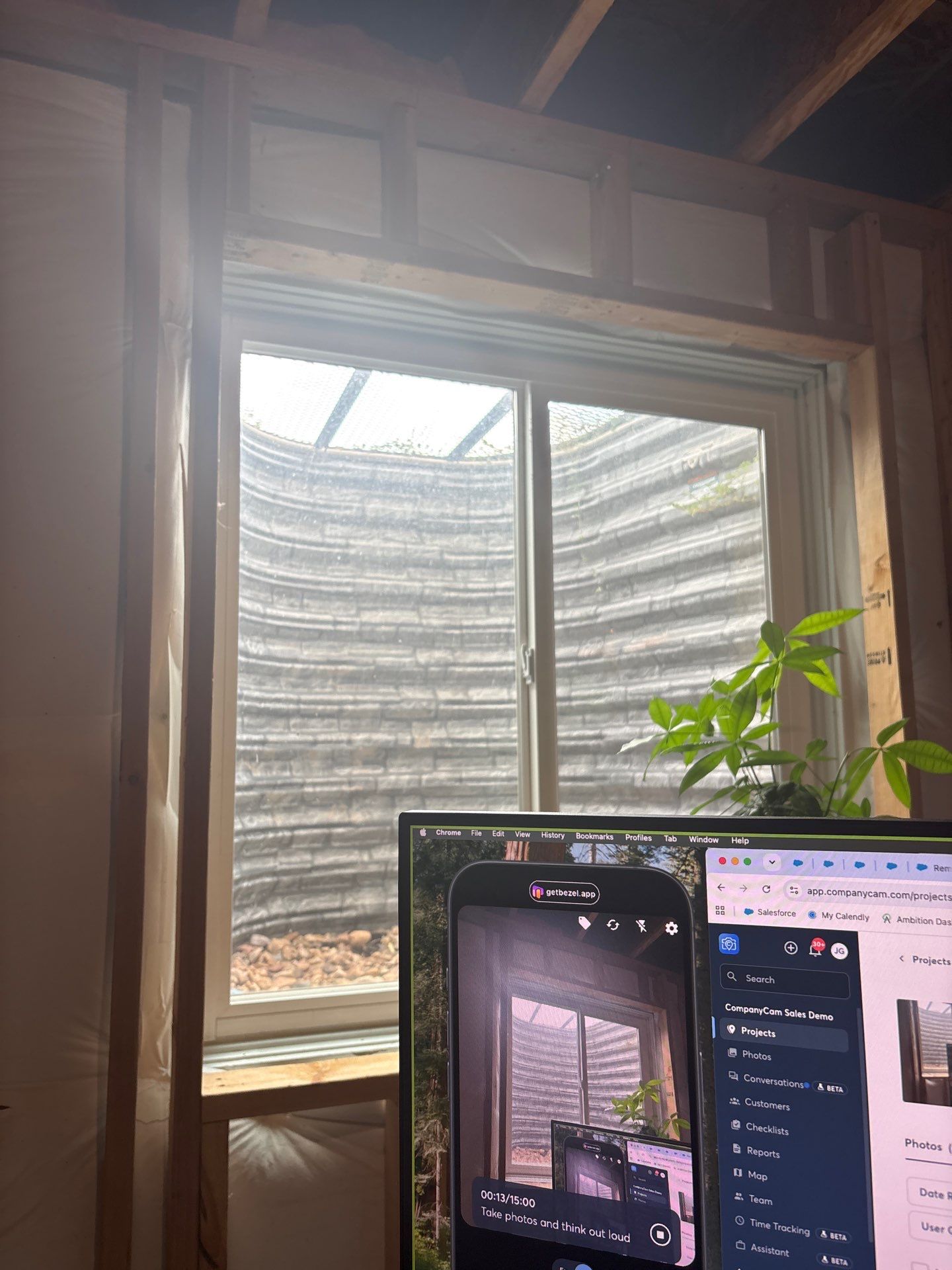 Basement Window Installation and Wall Framing in Wellington by CompanyCam Sales Demo