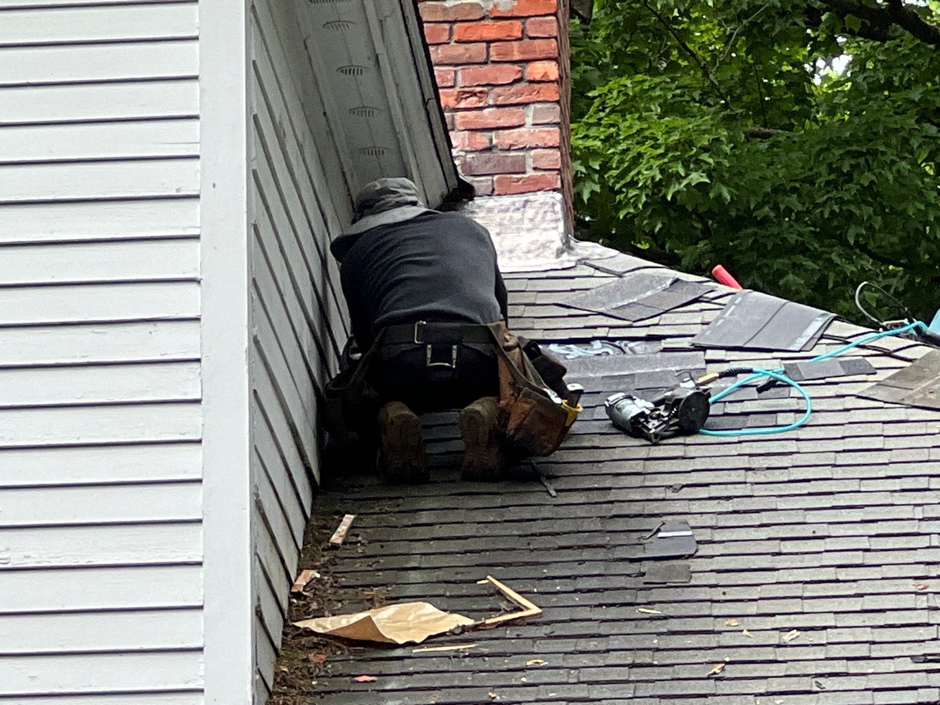 Chimney Reflashing & Roof Ventilation Upgrade | Harvard, MA by Mighty Dog Roofing of Greater Middlesex County