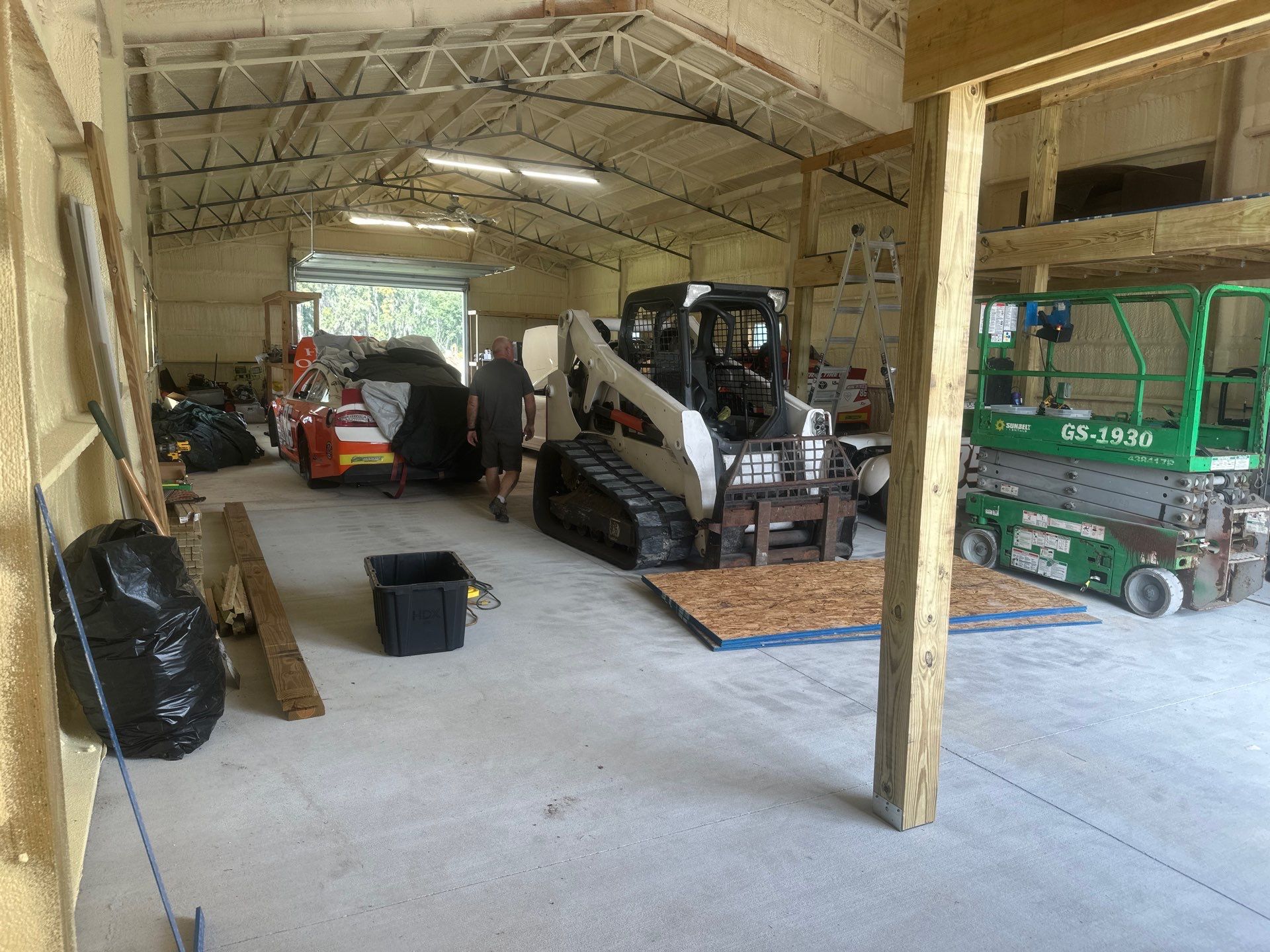 Polyaspartic Floor Coating for Warehouse Project in Plant City by Square 1 Garage and Closet Solutions