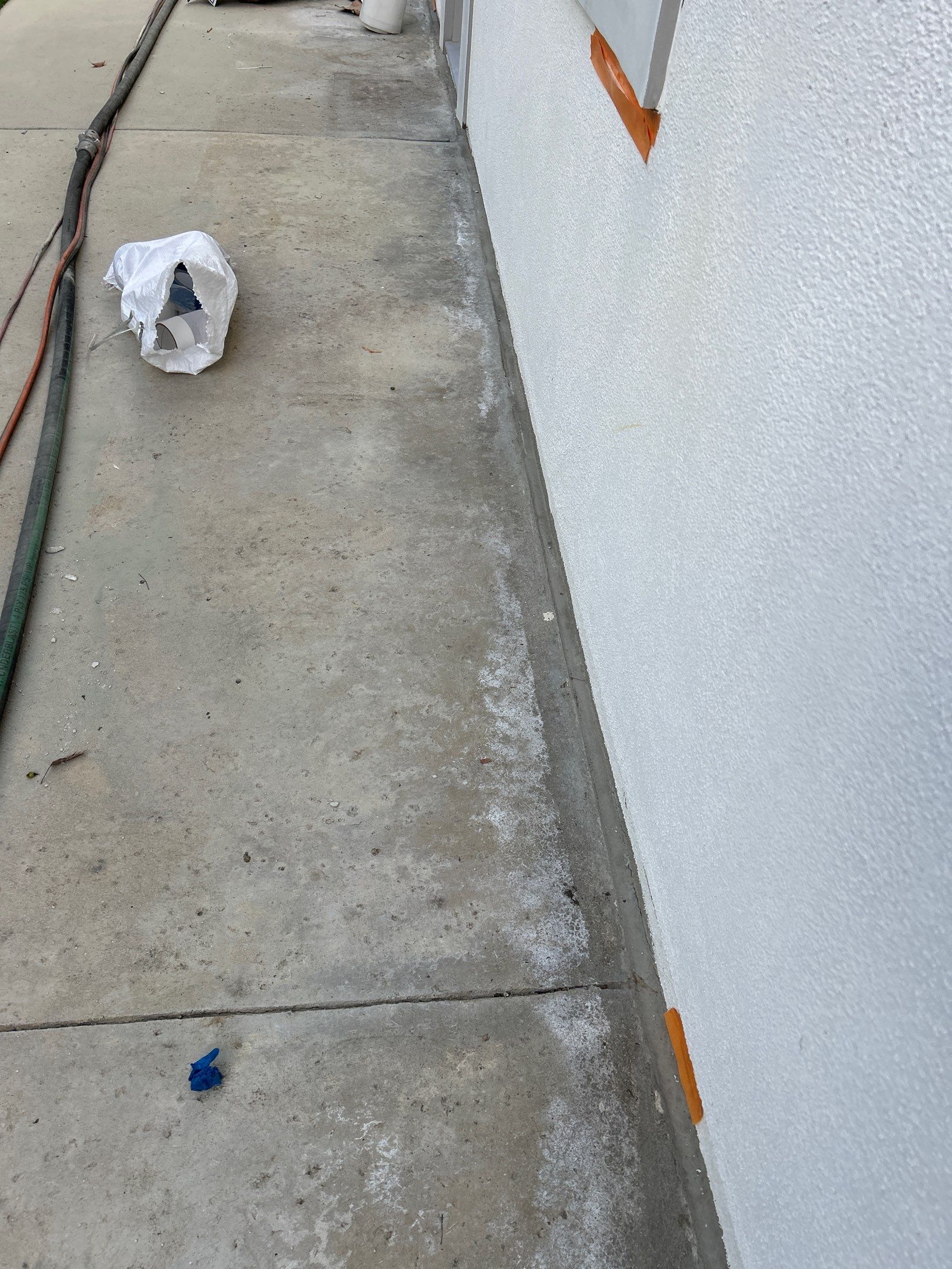 Sandblasting Concrete Back Patio In Calabasas, CA by La Power Washing Inc