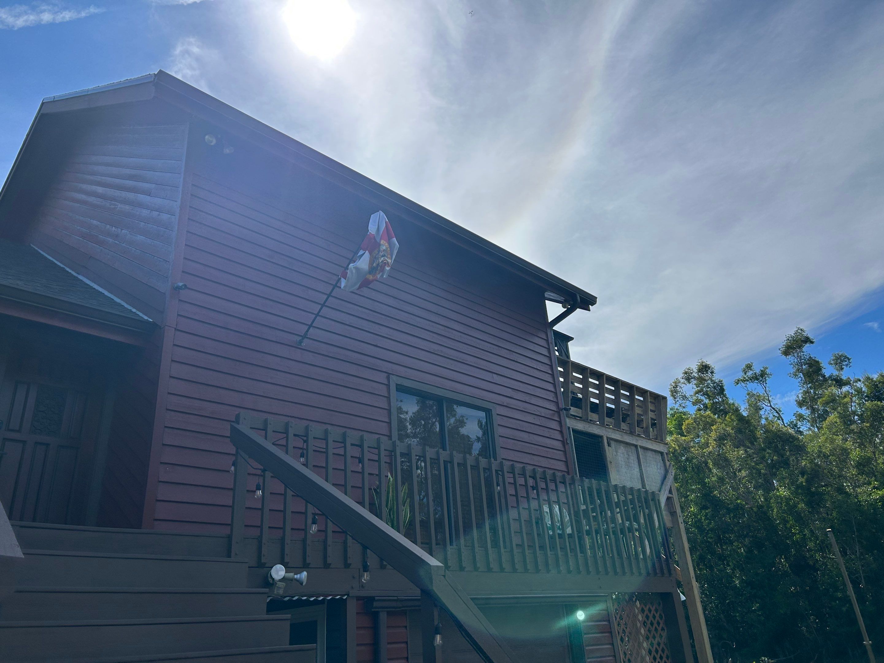 Brown K-Style Seamless Gutters in Fort Myers FL by Gutter Professor by Gutter Professors