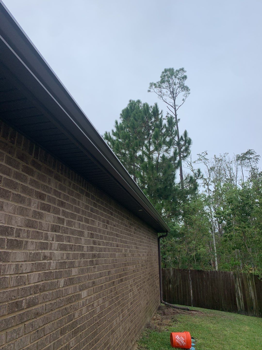 Replace gutter using Royal Brown in Panama City FL by Gutter Professors