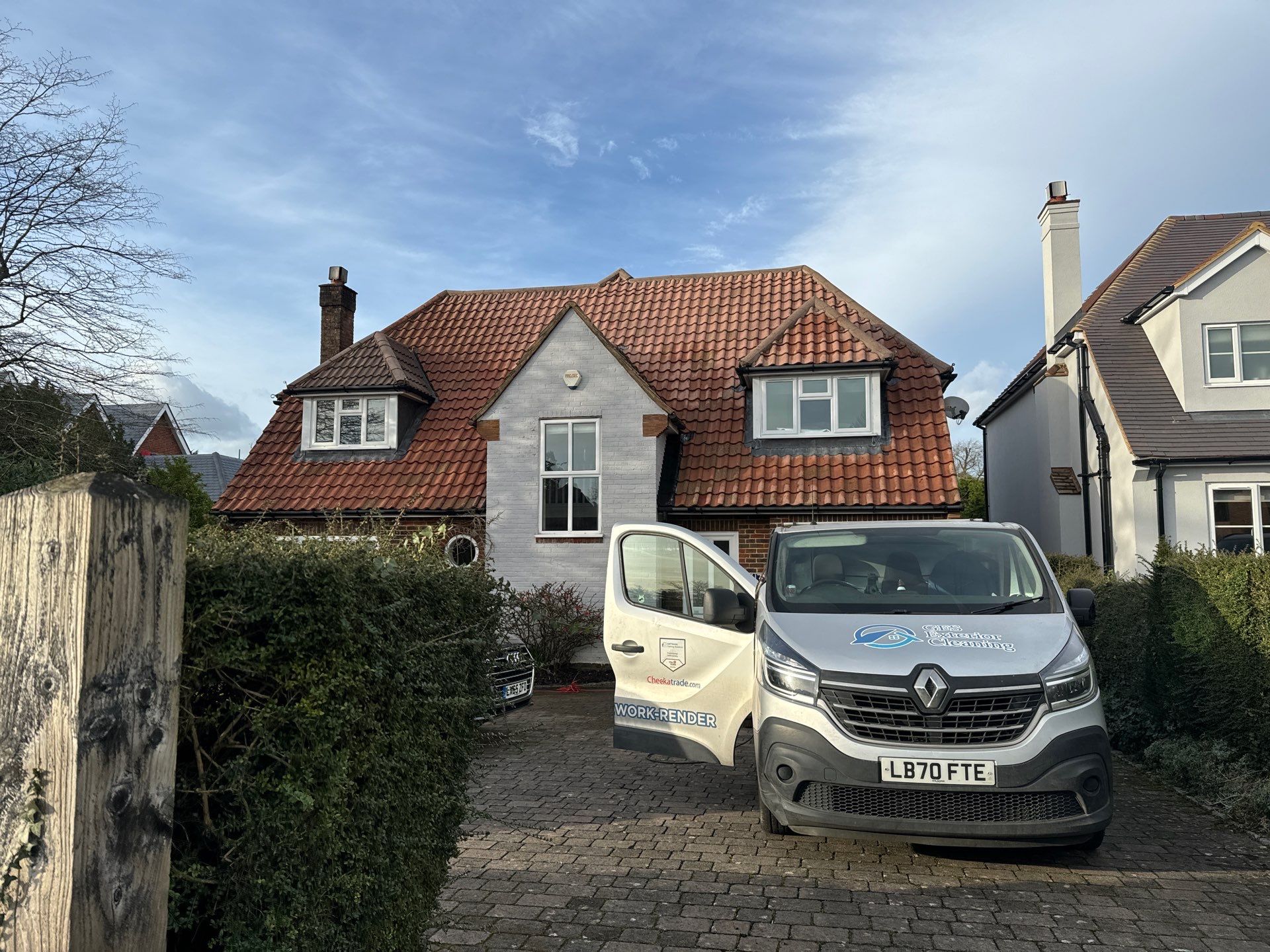 Roof Clean  - Moss Removal - Gutter Clean using Honda 15lpm Low Pressure Washing Machine by Ges Exterior Cleaning ltd