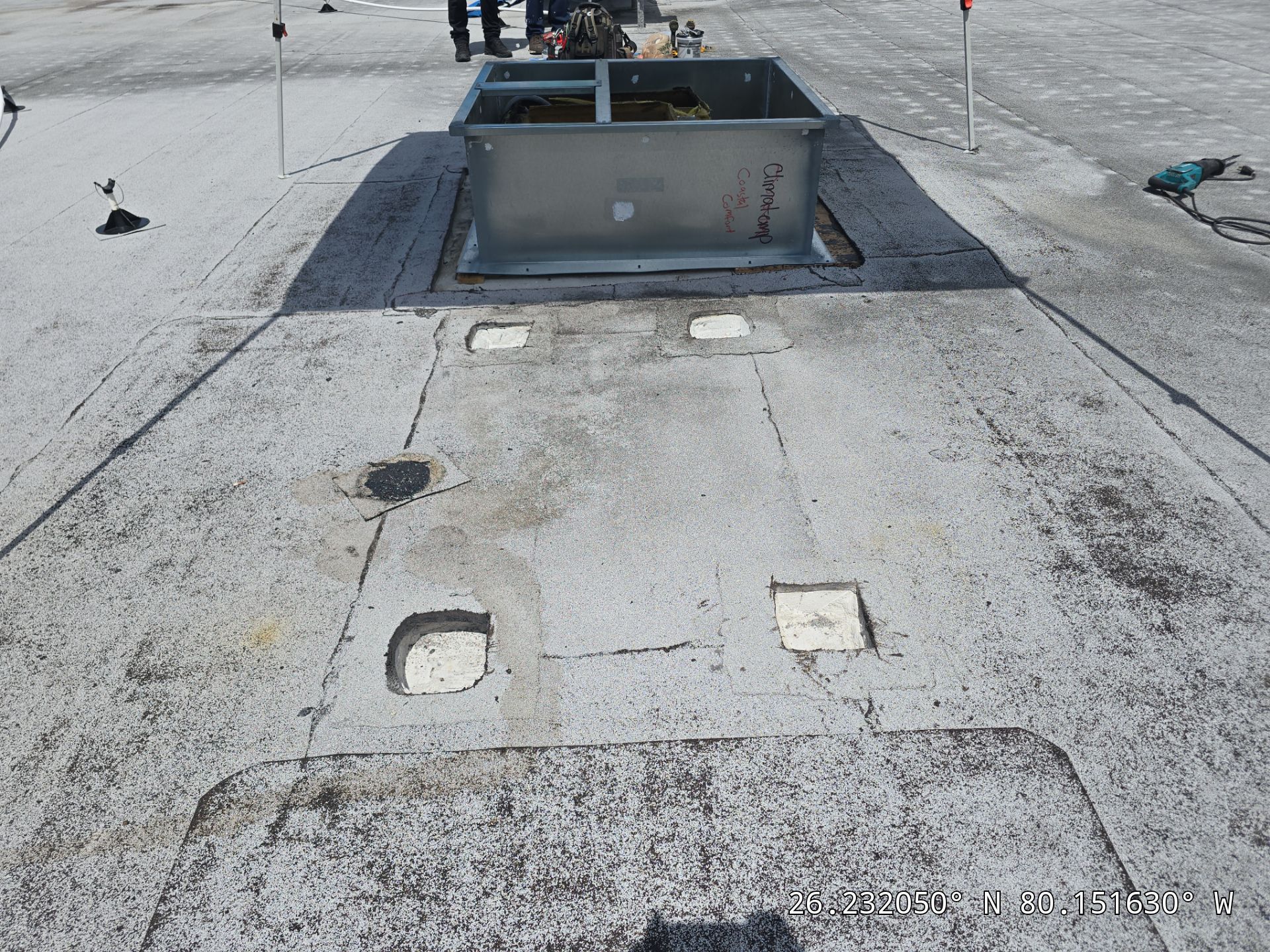 Commercial Roof Restoration and HVAC Curb Flashing in Pompano Beach by Roof King LLC