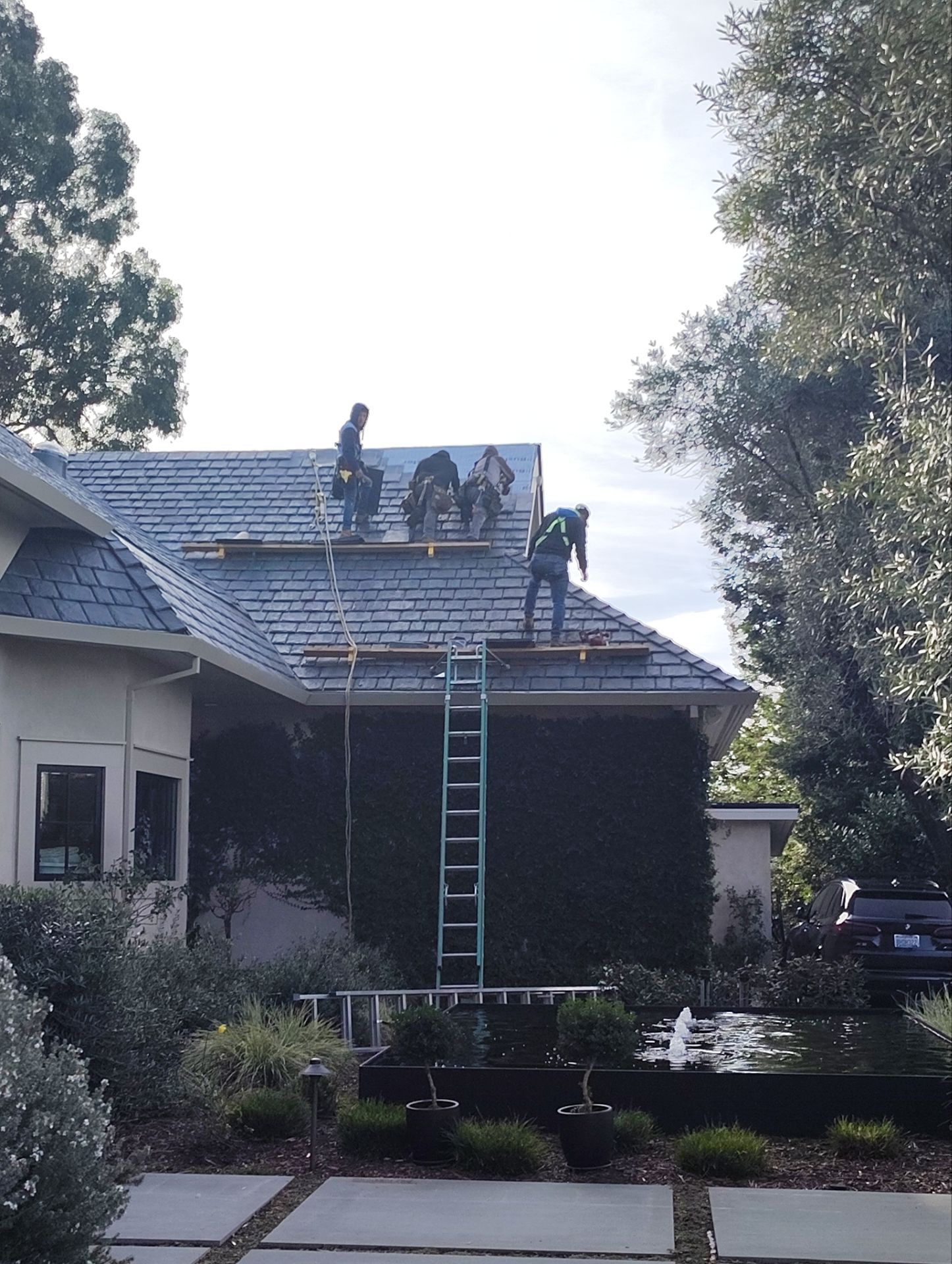 Residential Roofing Installation using Slate by Acker Roofing