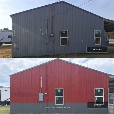 Two-Toned Exterior Painting Project in Chandler, TX! 
