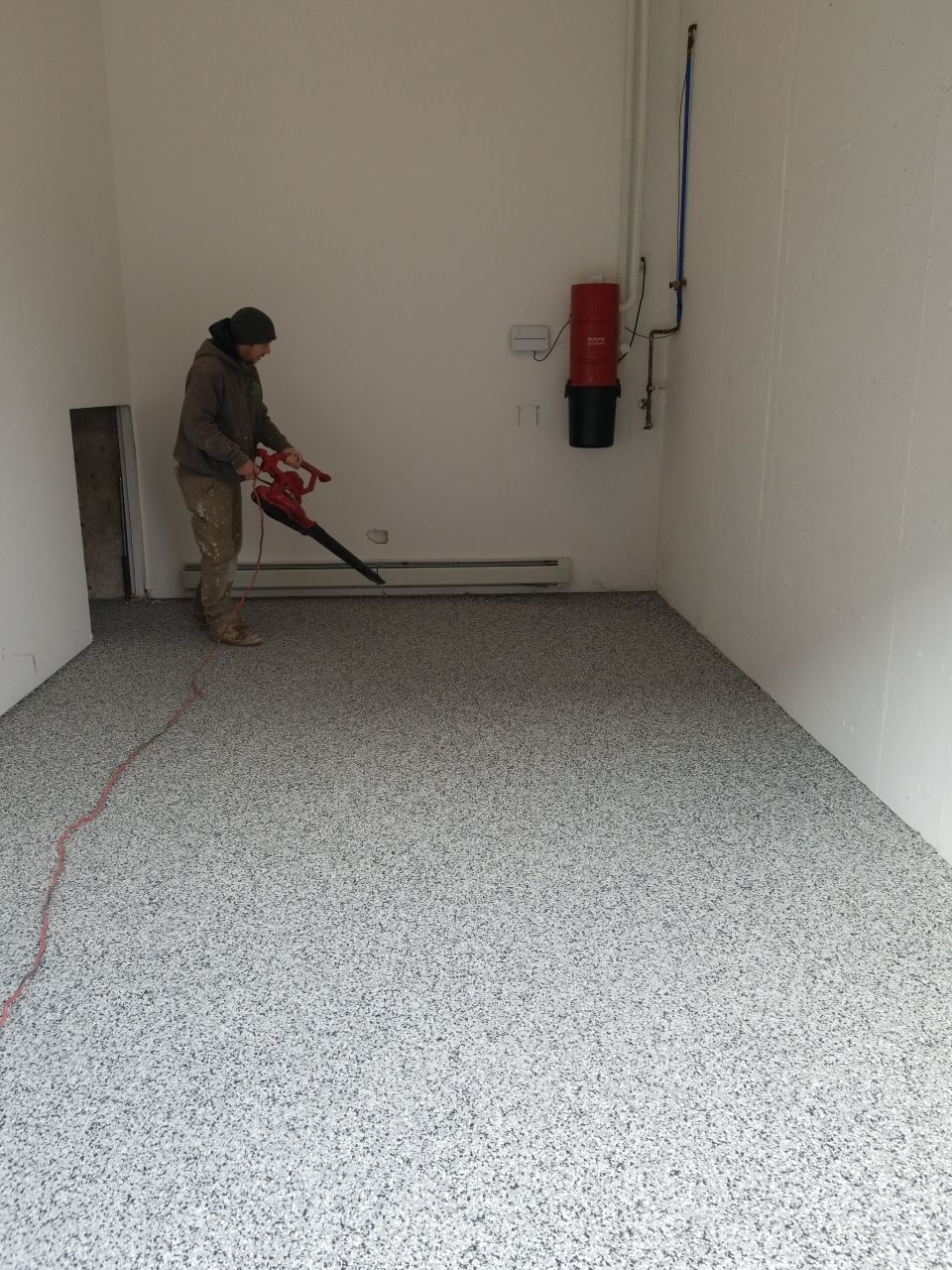 Garage Floor Coating in Penntek Domino by Spectrum Painting, LLC