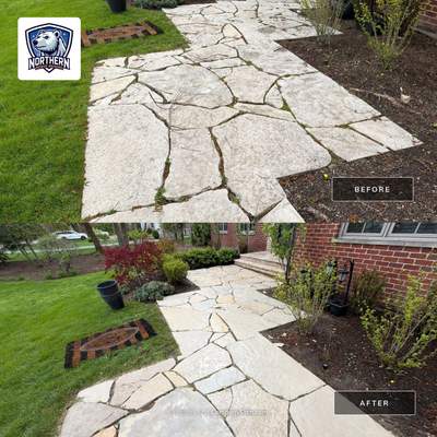 Exterior Stone and Concrete Surface Cleaning