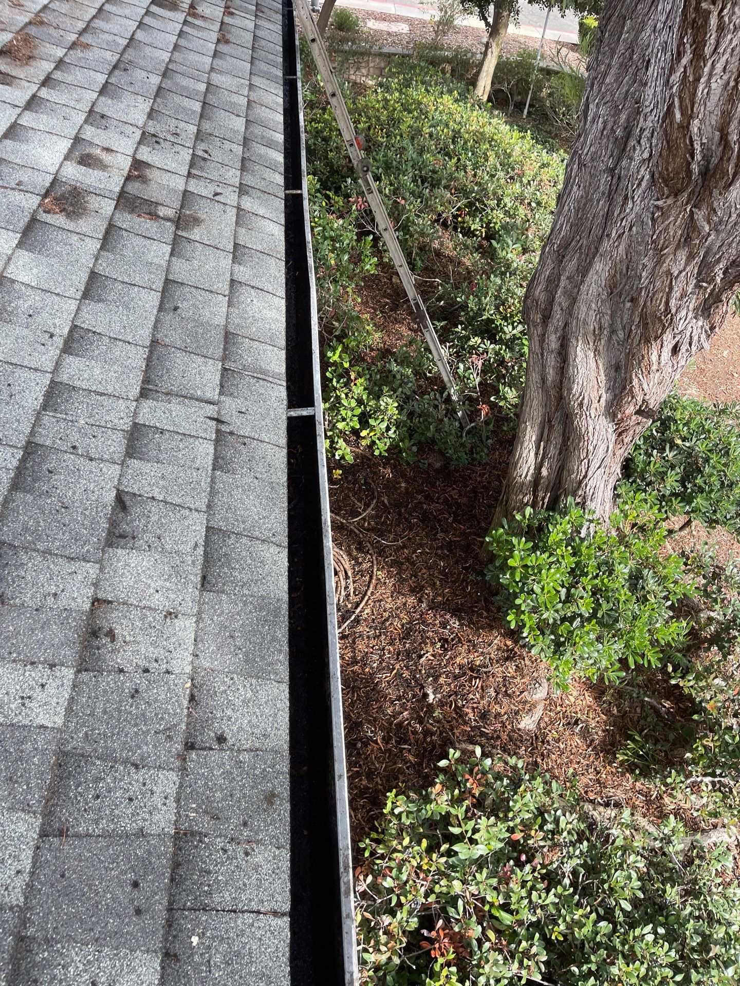 HOA gutter cleaning after photo Vallejo, CA.